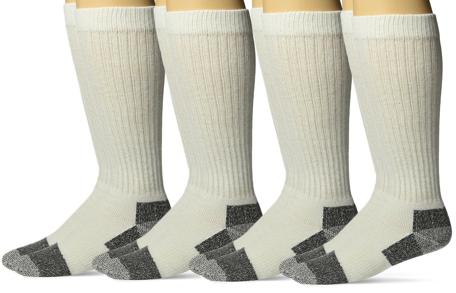 Carolina Ultimate Mens Big & Tall Sport Crew Cushion Work Mid-Calf Boot Socks 4P