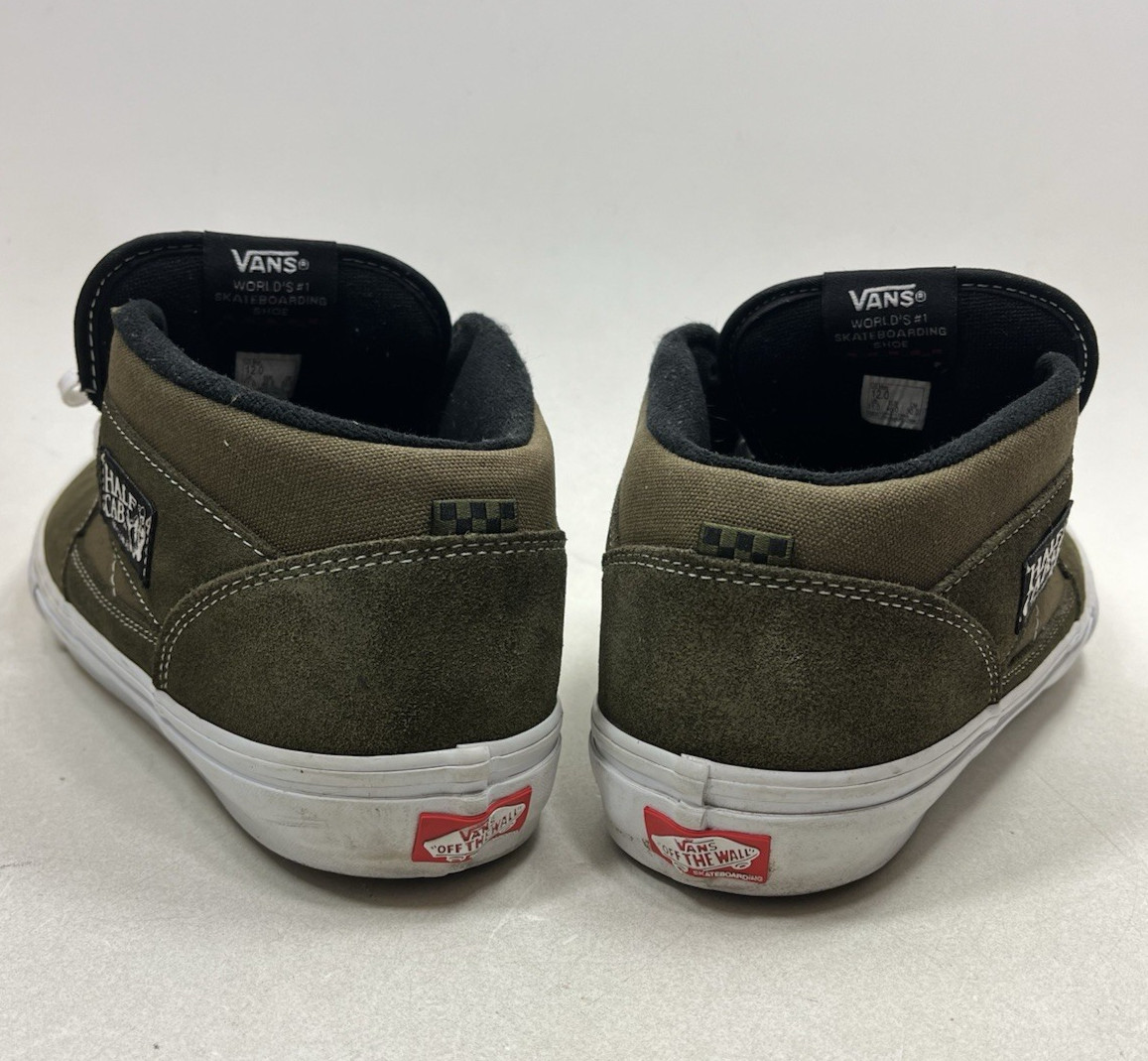 Vans Half Cab ‘92 Olive Mens Sz 12 Green Shoes Sneakers Skate