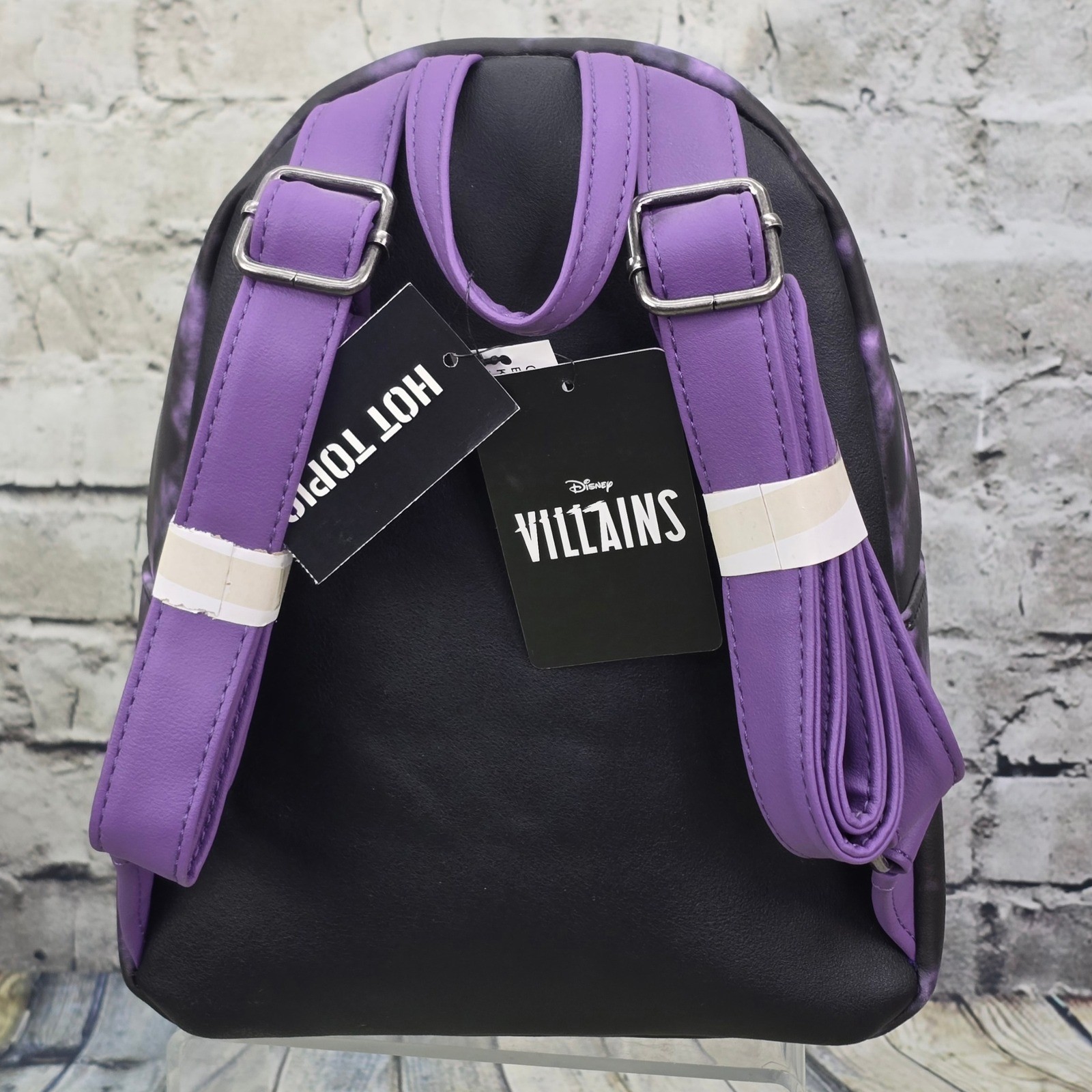 Loungefly Disney Villains Mini Backpack Purple Tie Dye Hot Topic Exclusive NWT