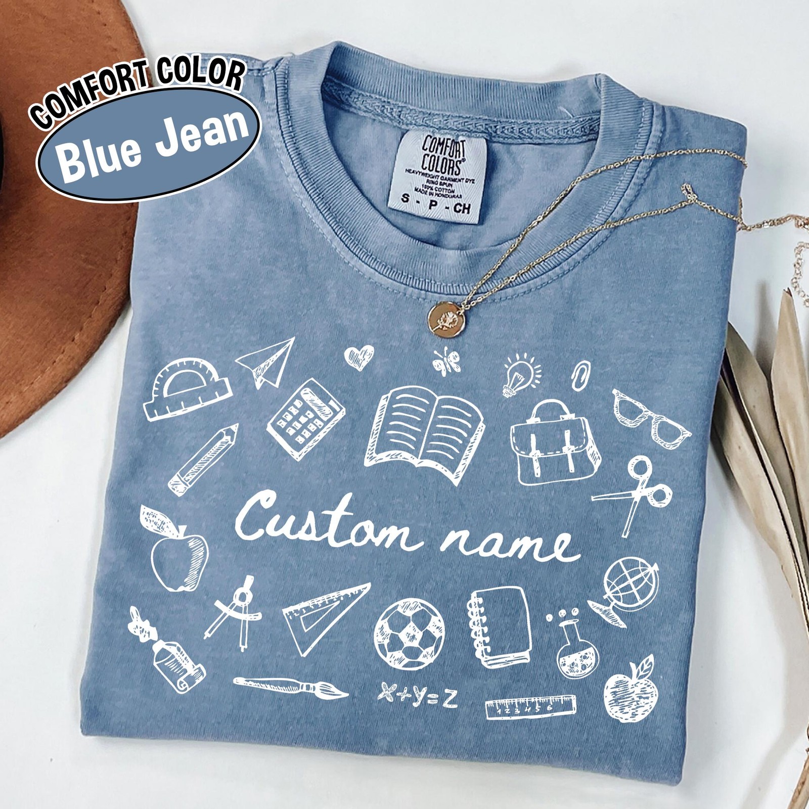 Comfort Colors® Custom Name Teacher Shirt, Coquette Personalized Teacher Gift Fo