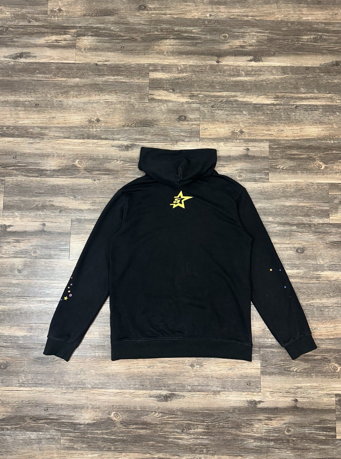 SP5DER Adult Medium Black Nevermind The Spider P*nk Hoodie Hooded Sweatshirt