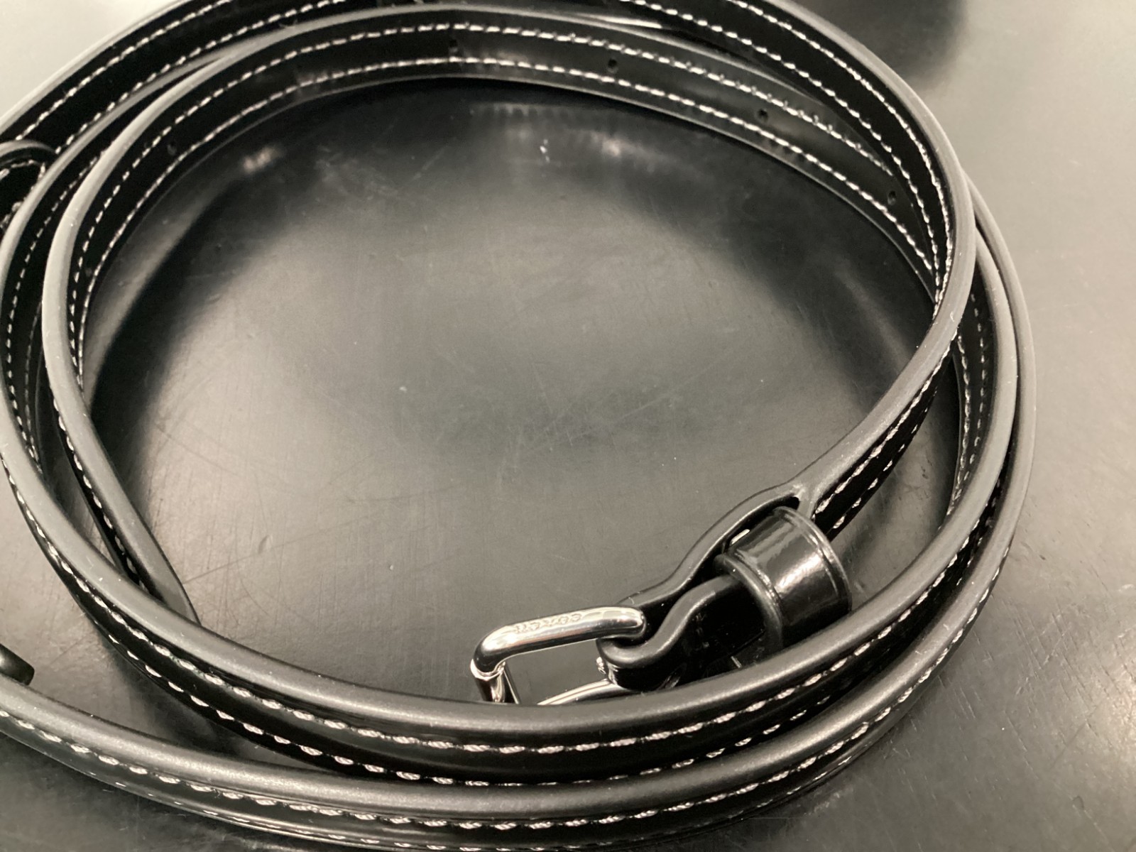Coach Teri Mini CW310 Black 7.75″ x 4.75″ x 2.25″ Spazzolato Leather 2 Straps