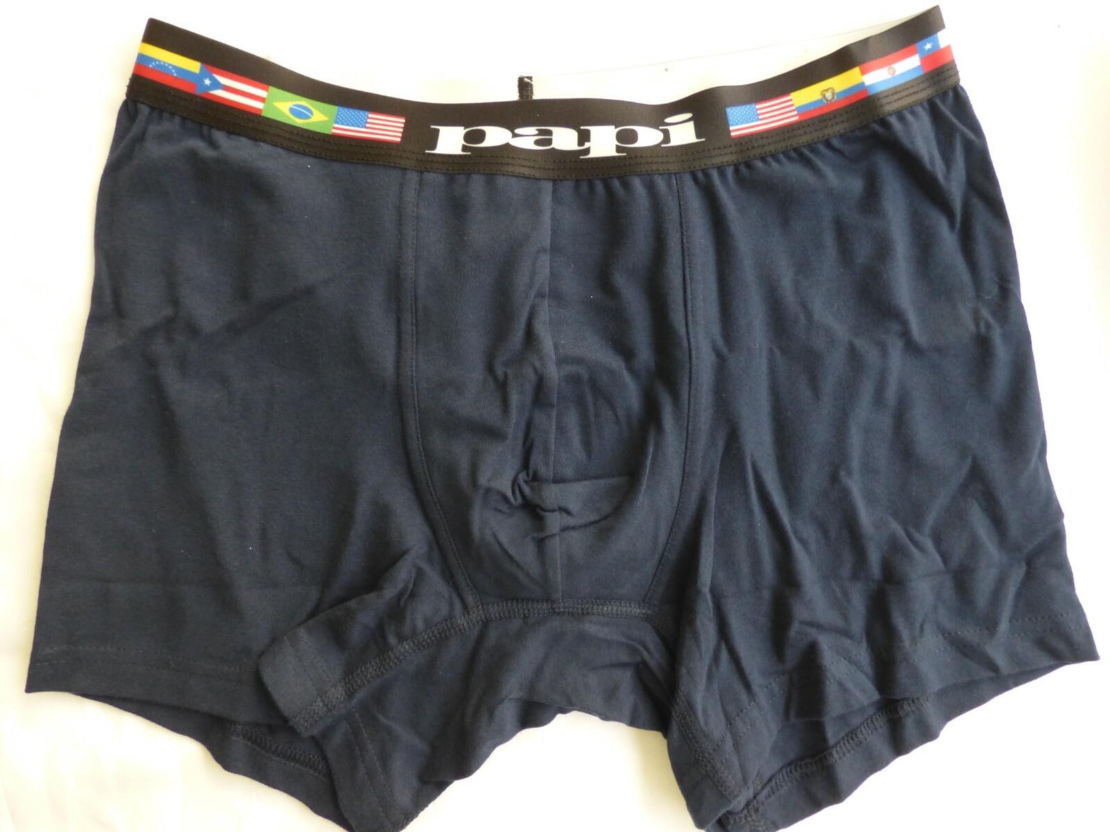 PAPI Boxer Briefs New No Tags Mens Flag Waist S M L XL Cotton Stretch Underwear