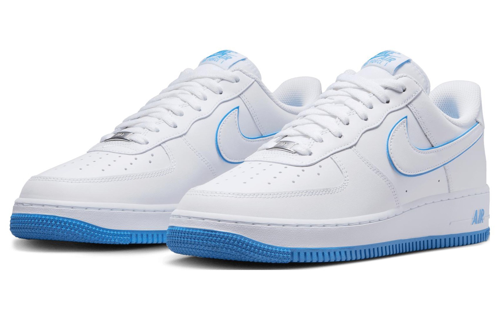 Nike Air Force 1 ’07 Low White University Blue Sole DV0788-101 Men’s Size