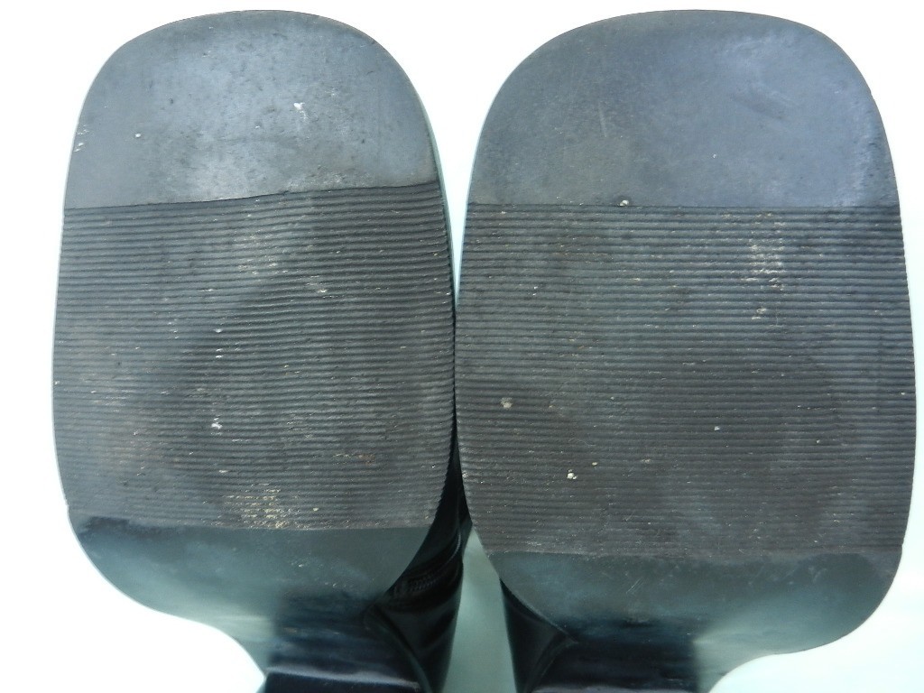 CANDIE’S Y2K Black Leather 3.5″ High Chunky Heels Square Toes Ankle Booties, 8M