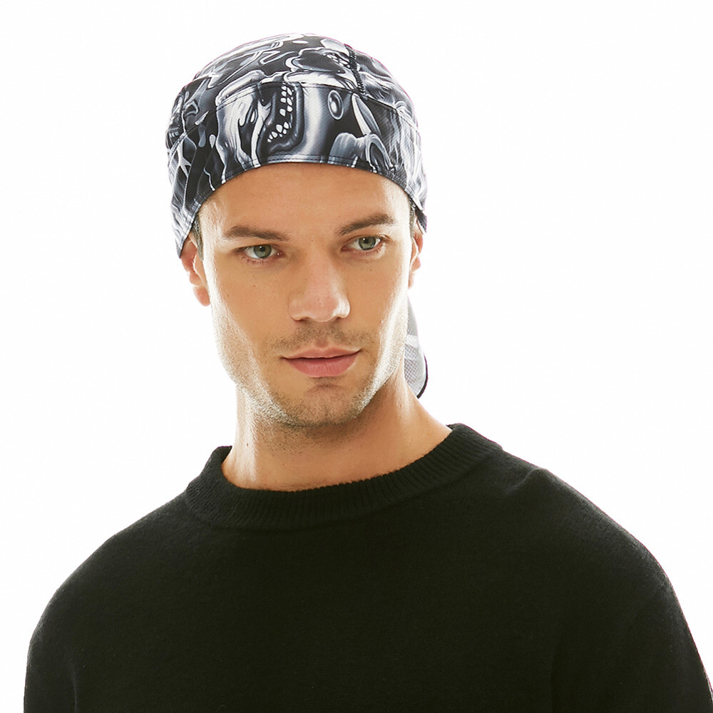 Durag Do Rag for Men Women Skull Cap Bandana Hat Breathable Helmet Linner Beanie
