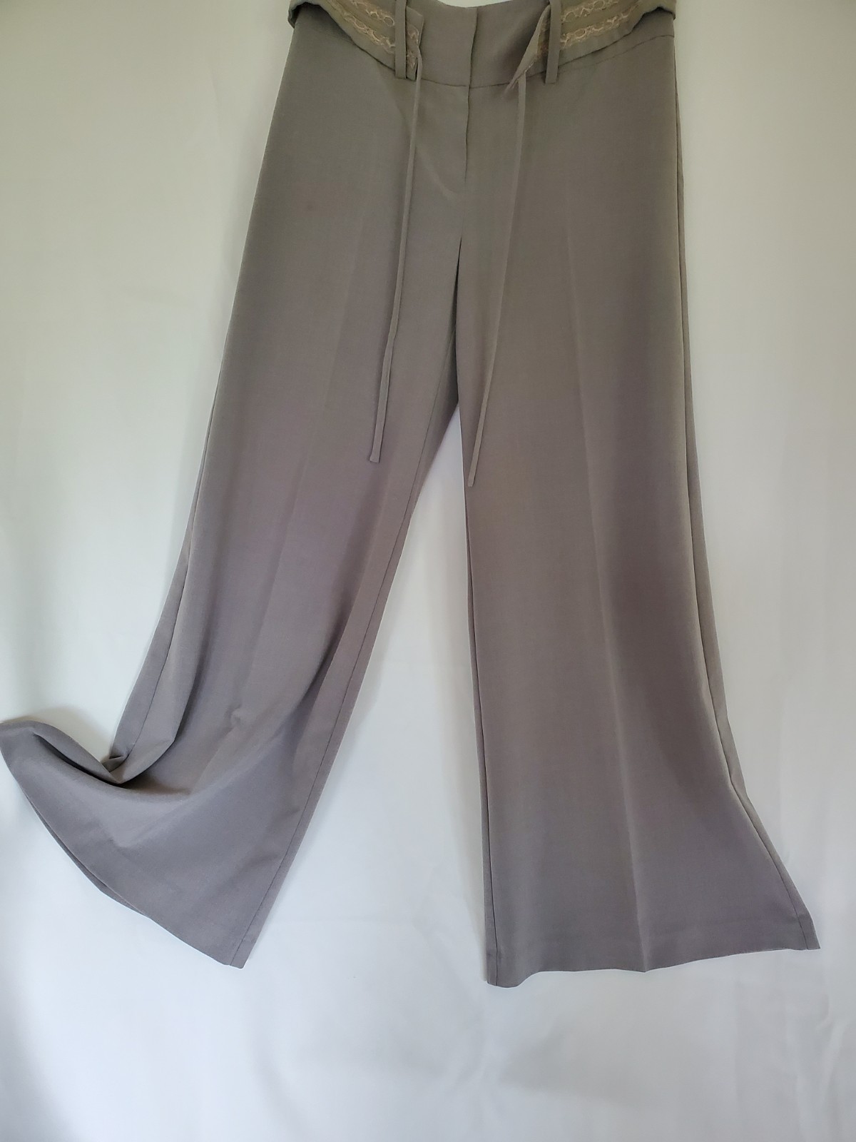 🗽D.E.A. NEW YORK🗽 Wide Leg Extra Baggy Gray Vintage Dress Pants Slacks Wm’Sz 8