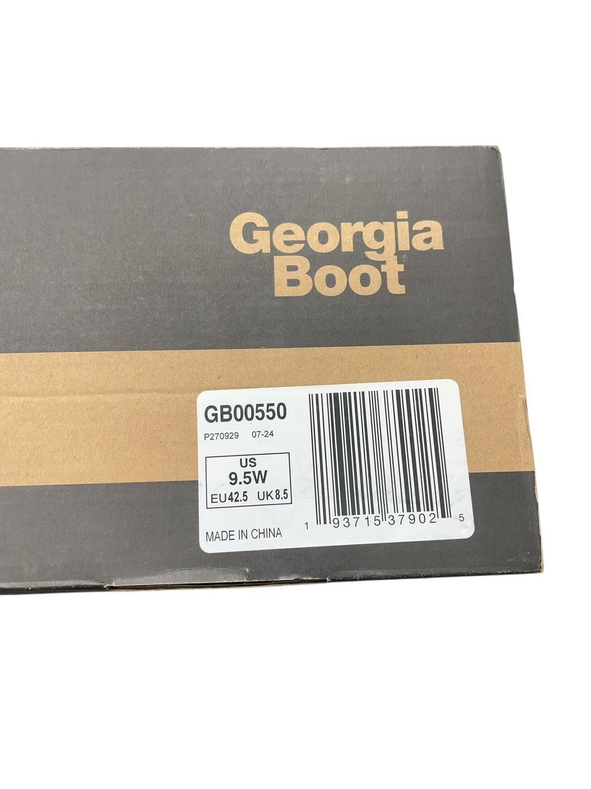 GEORGIA BOOT Men Athens SuperLyte Alloy Toe WP Wellington Boot Brown Size 9.5M