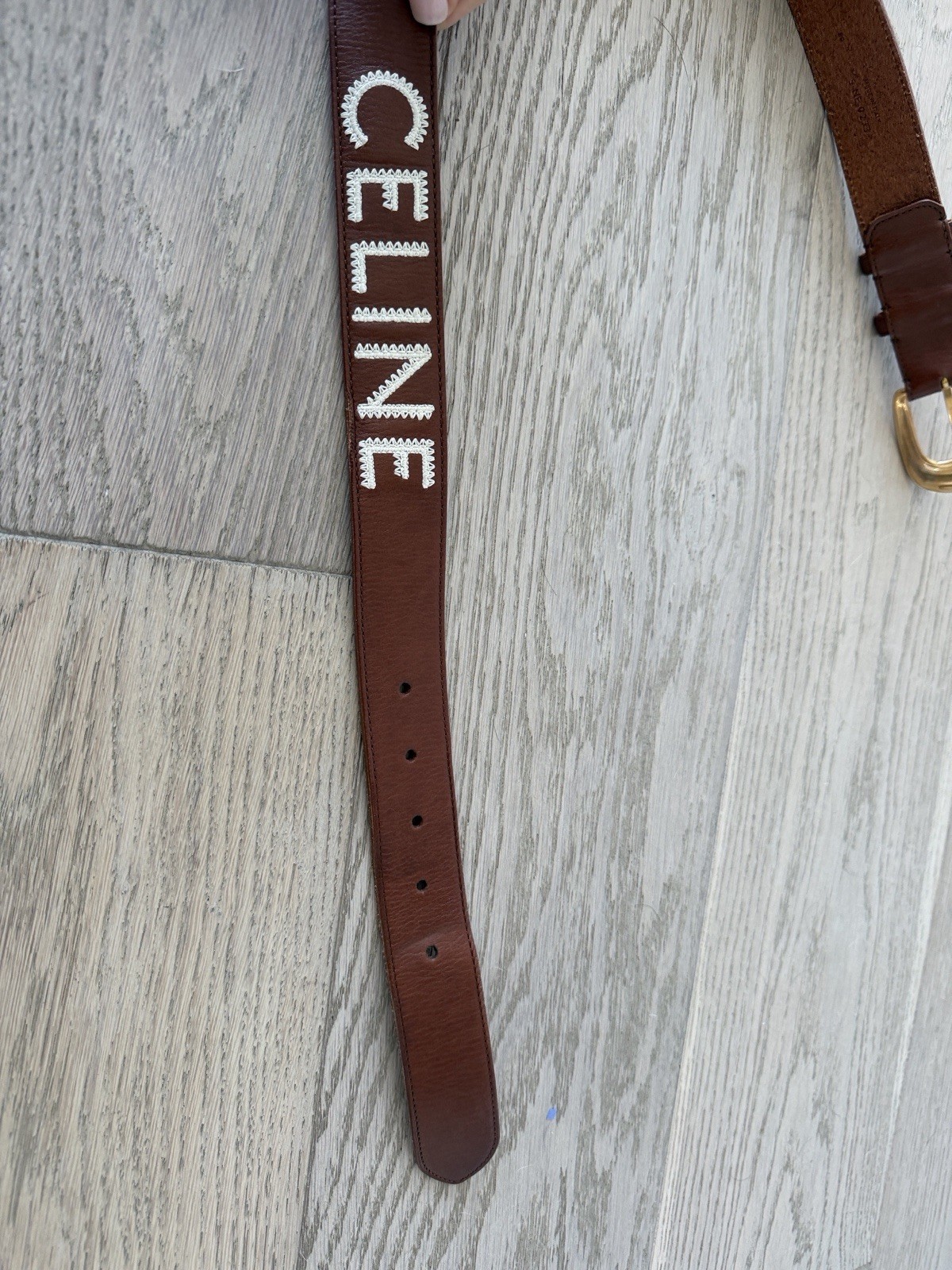 Authentic Celine Brown Belt Size 80cm