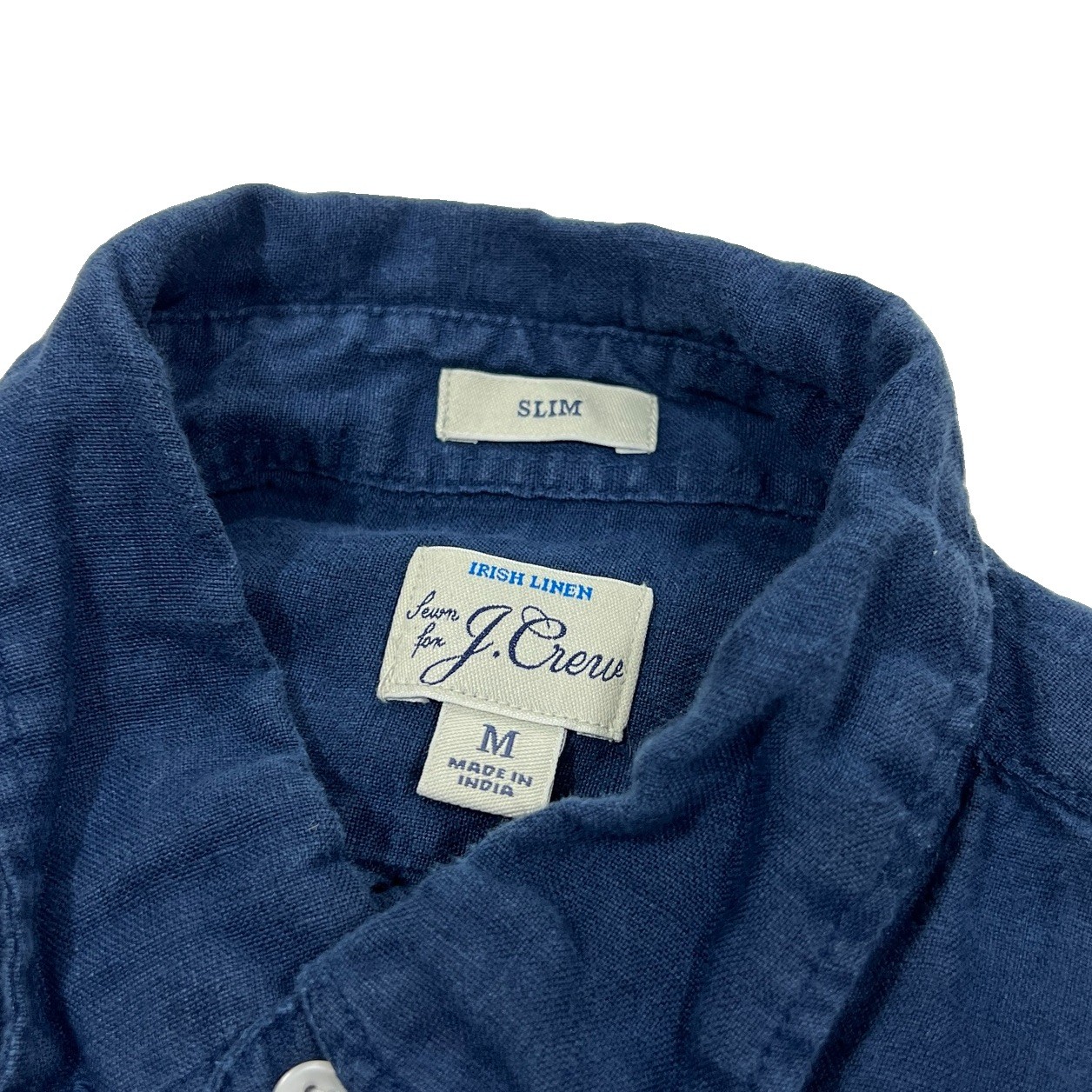 J.Crew Baird McNutt Irish Linen Slim Long Sleeve Button Down Shirt Mens Medium