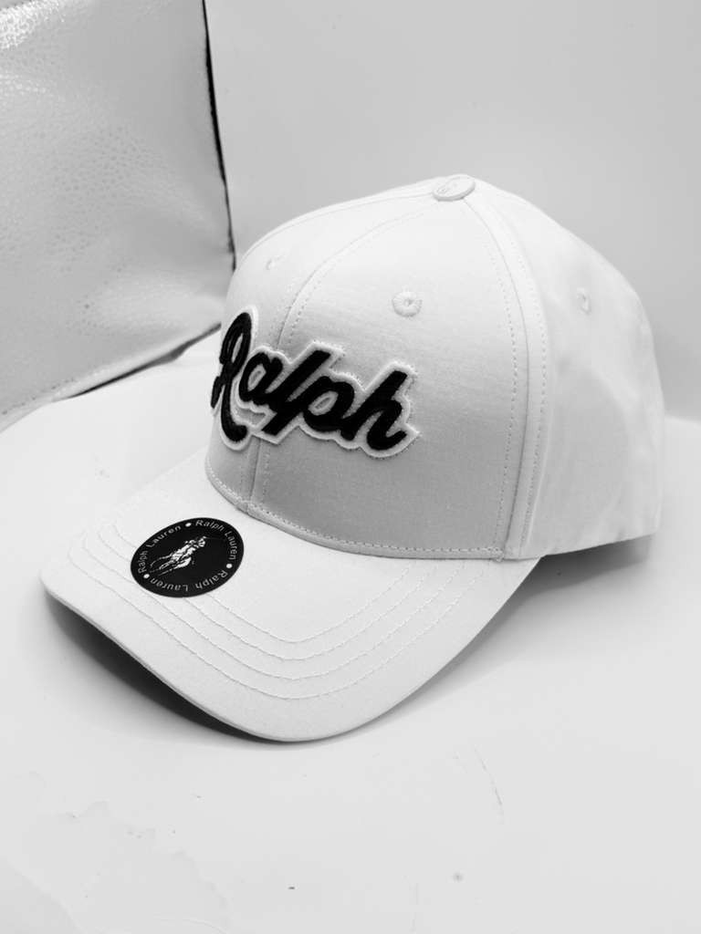 Polo Ralph Lauren “Ralph” Applique Twill Ball Cap Hat White Navy NWT