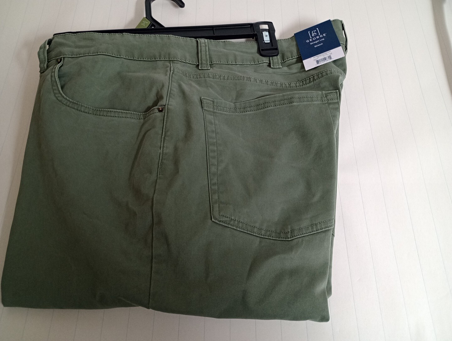 George Straight Leg Stretch Men’s Pants Size 40×30 Color Artichoke Green