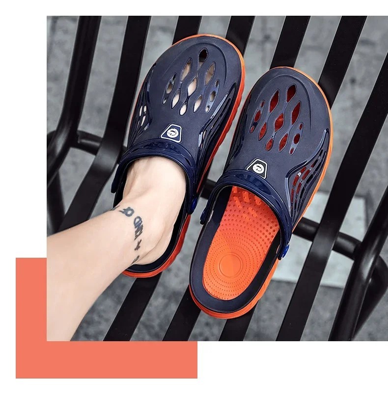 Summer Beach Jelly Shoes Men Women Soft Bottom Sandals Garden Clogs Slides