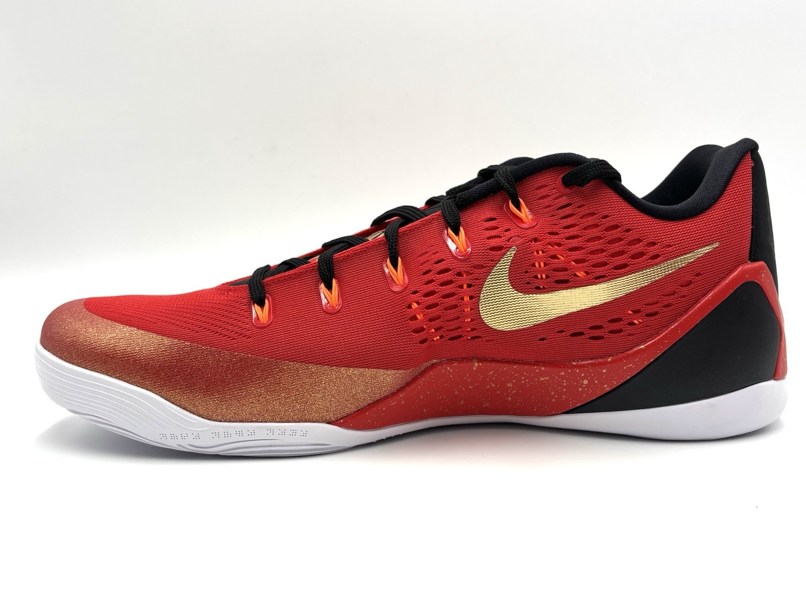 Nike Kobe IX EM Protro China University Red Metallic Gold IH1400-600 SIze 16