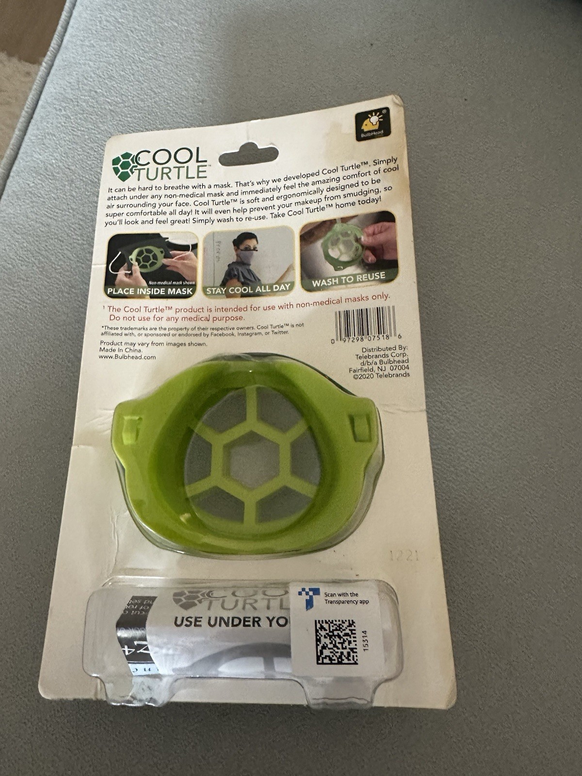 Bulbhead Cool Turtle Cool Turtle Mask Enhancer – Pack of 6