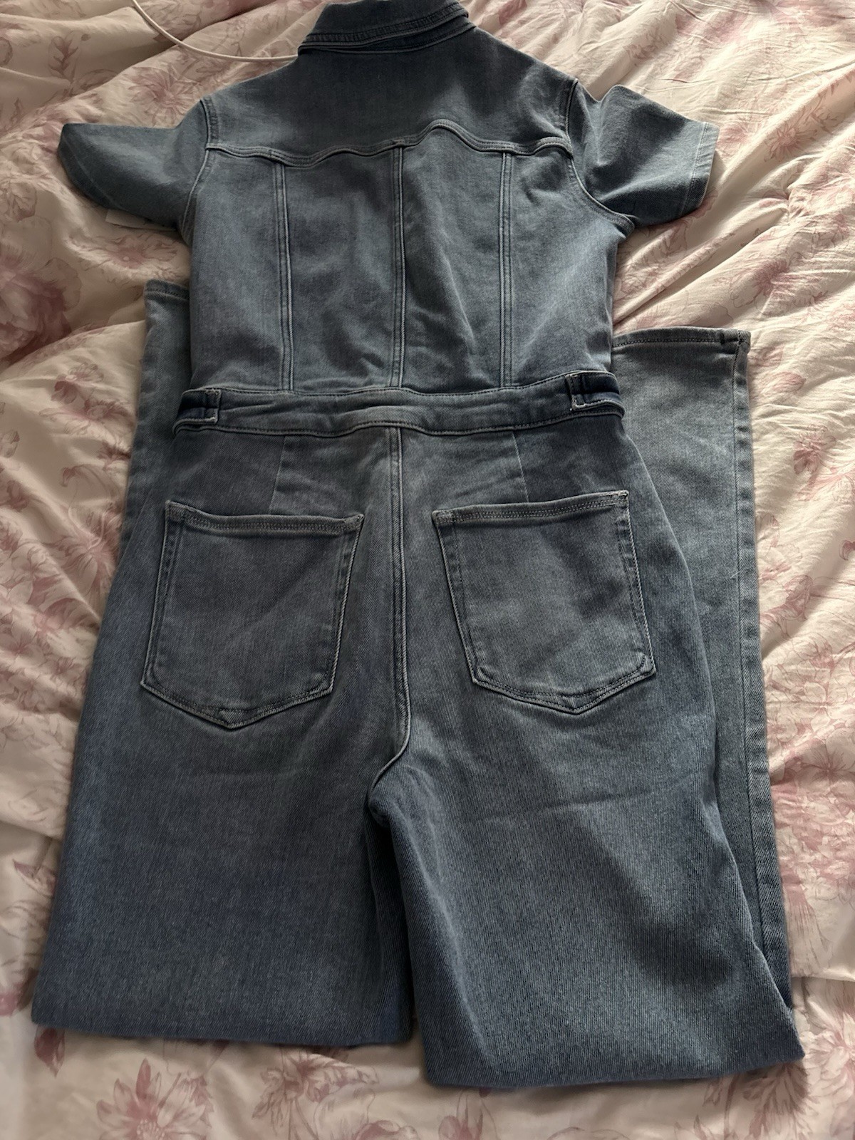 NWT Good American Fit For Success Denim Jumpsuit Size Petite M NWT