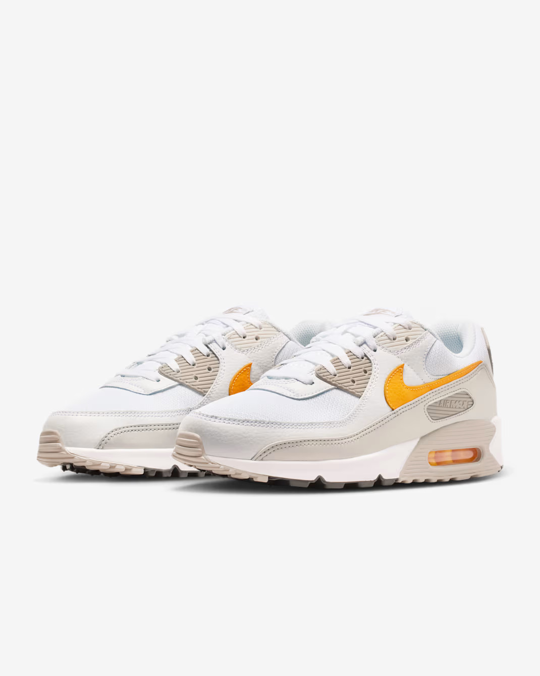 DM0029-119 Nike Air Max 90 White College Grey Vast Grey Laser Orange (Men’s)