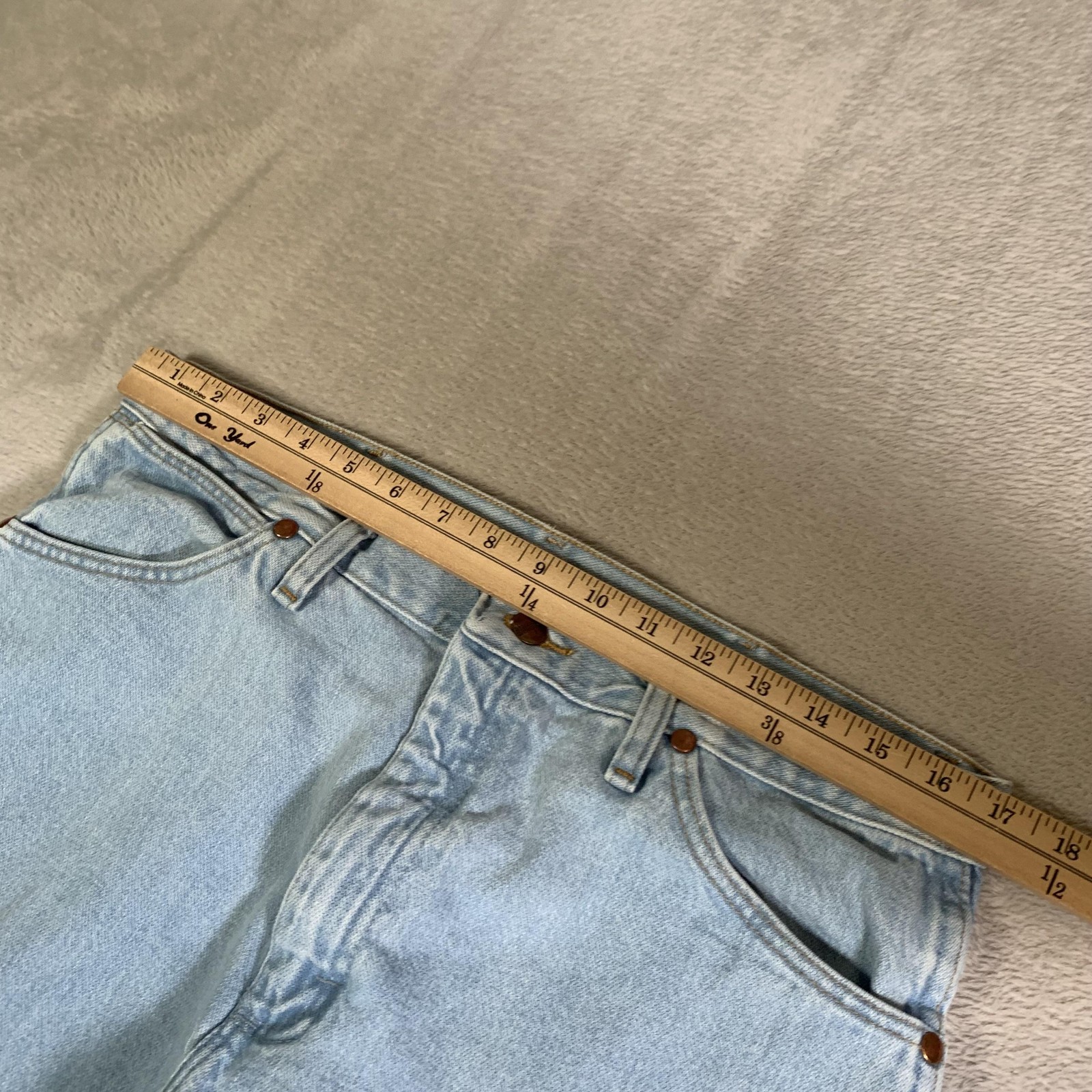 Vintage Wrangler 936GBH Jeans Mens 34×30 (Tag 35×30) Blue Light Wash Straight