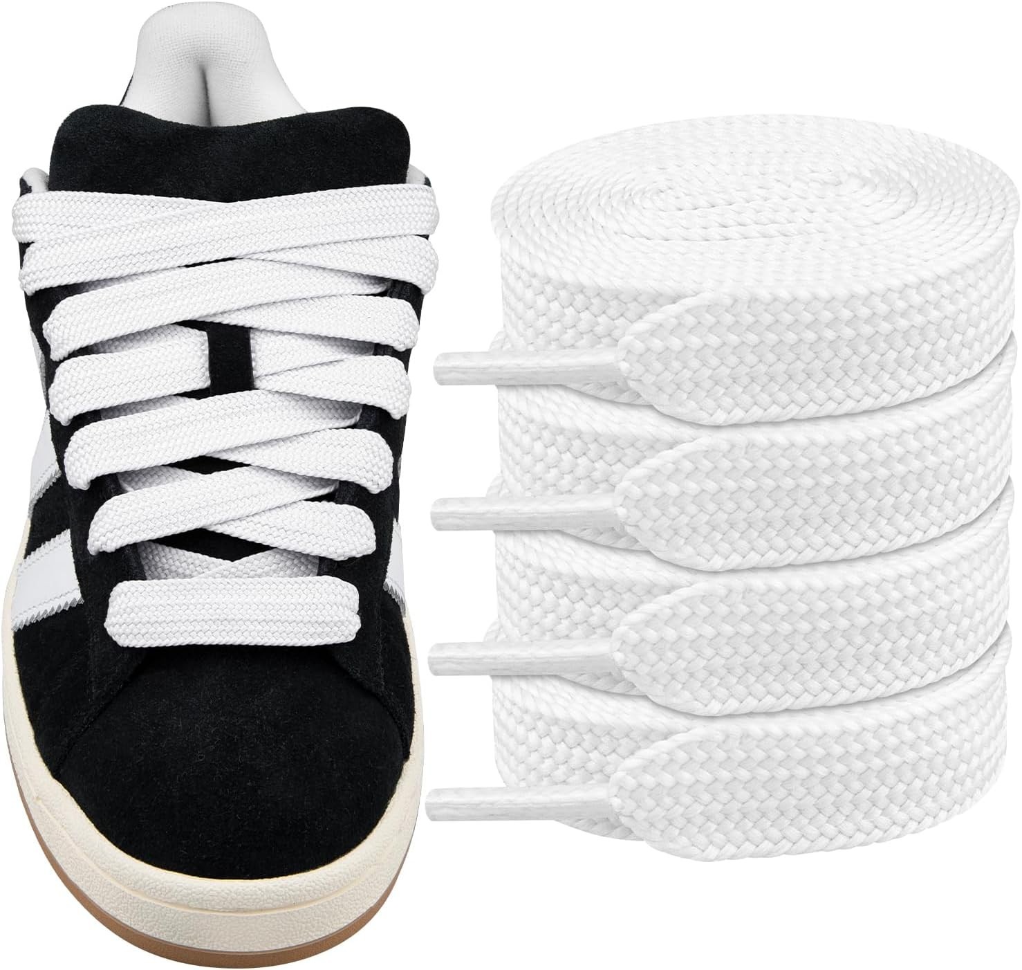 Fat Shoelaces for Maison Mihara Yasuhiro Sneaker Shoes Flat Jumbo Laces Strin…