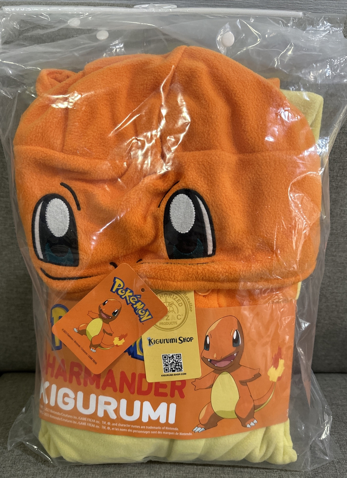 NWT Pokemon Charmander Kigurumi Shop Adult One Size Costume One Piece Sazac