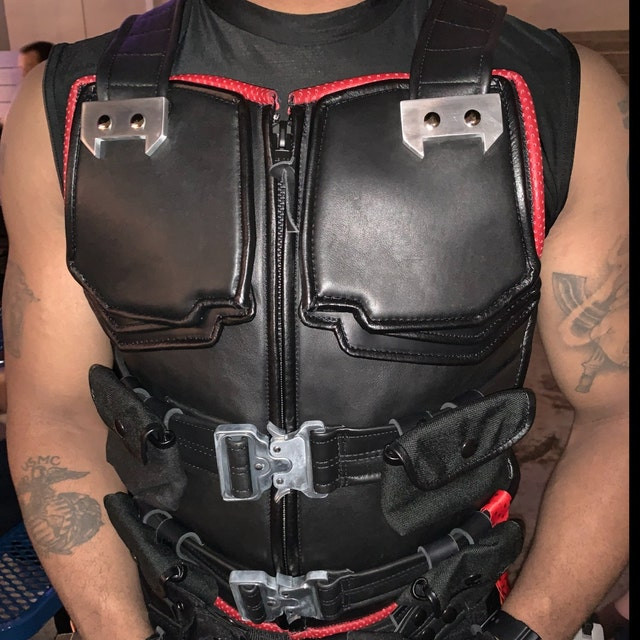 Blade Champion Version Vest Real Leather Original Buckles Vampire Hunter Cosplay