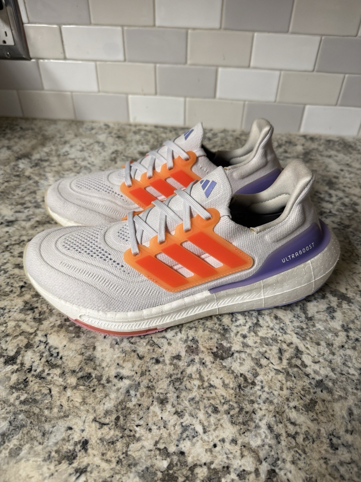 Adidas Ultraboost Light – Cloud White / Solar Red / Beam Pink