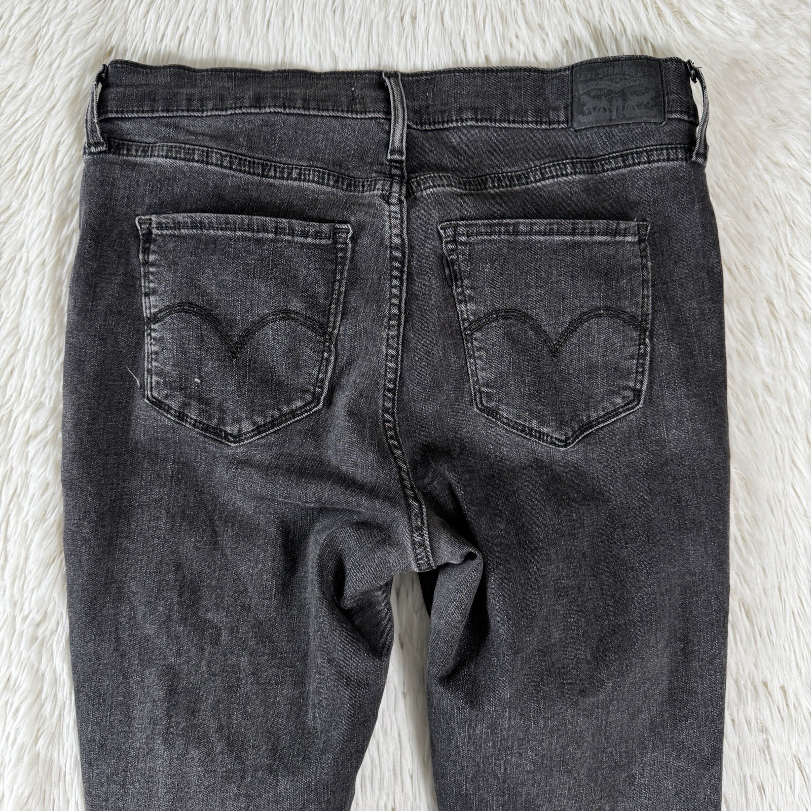 Levi’s 720 Charcoal Wash High-Rise Super Skinny Denim Jeans Women’s Size 31