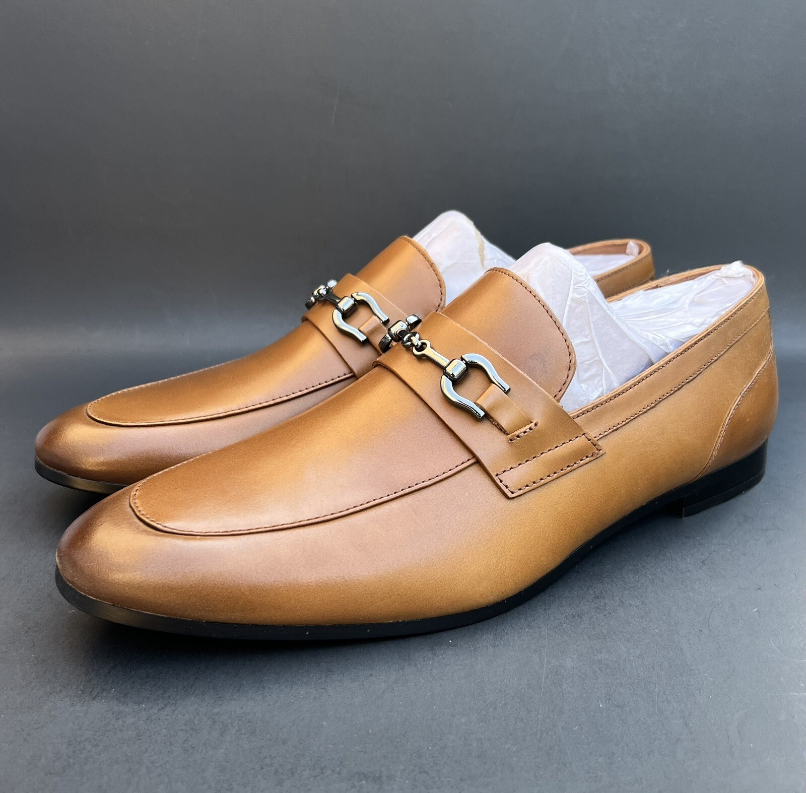 ALDO Marinho Loafers Brown (Cognac Leather Smooth) Men’s 10 US Size
