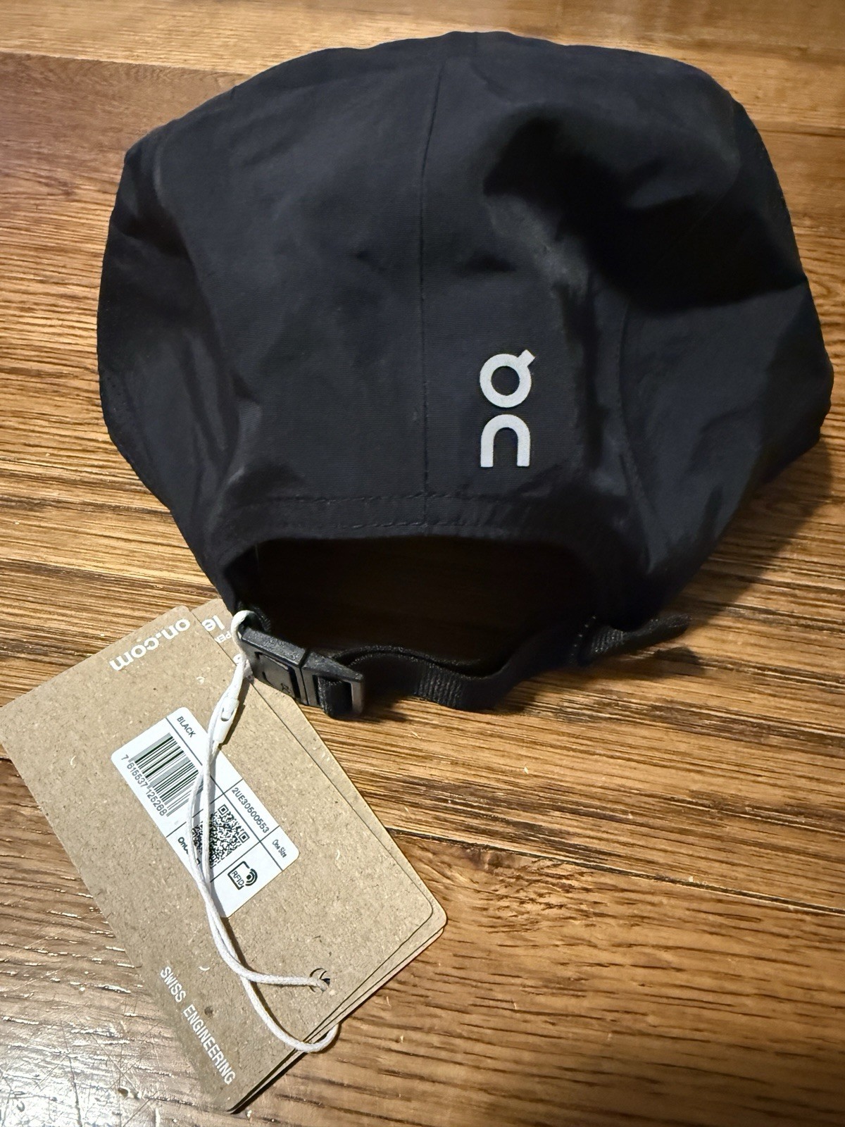 On Cloud Running Performance Panel Cap Lightweight Hat One Size $60 Black