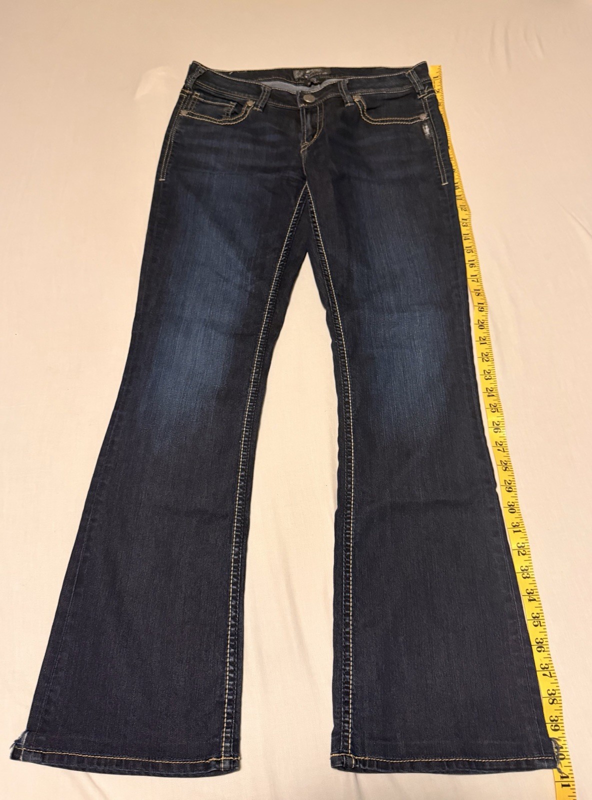 Silver Jeans Co. Aiko Bootcut Jeans Women’s Dark Wash Blue Stretch Denim