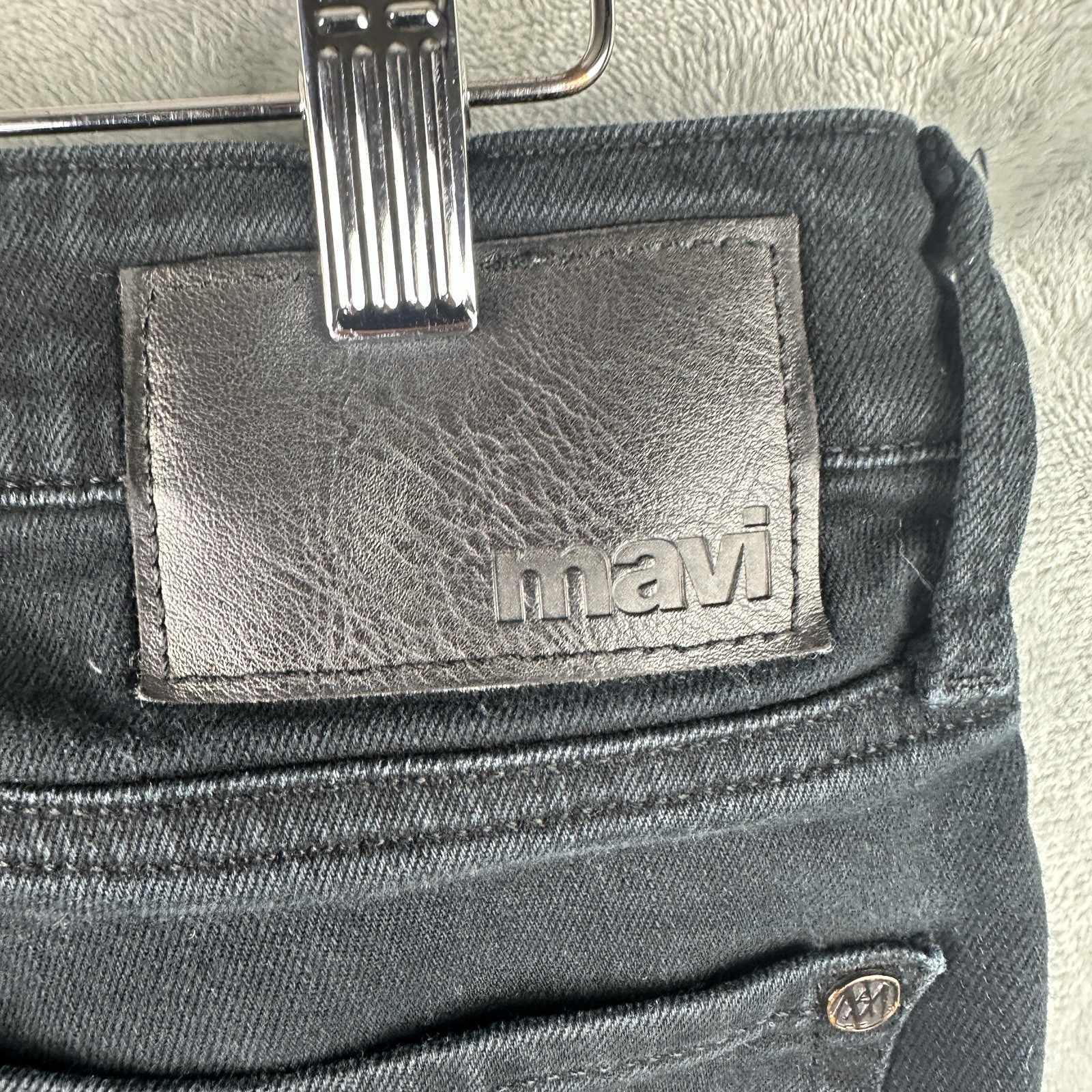 Mavi Zach Straight Leg Jeans Men’s 30×30 Black Stretch Denim Pants