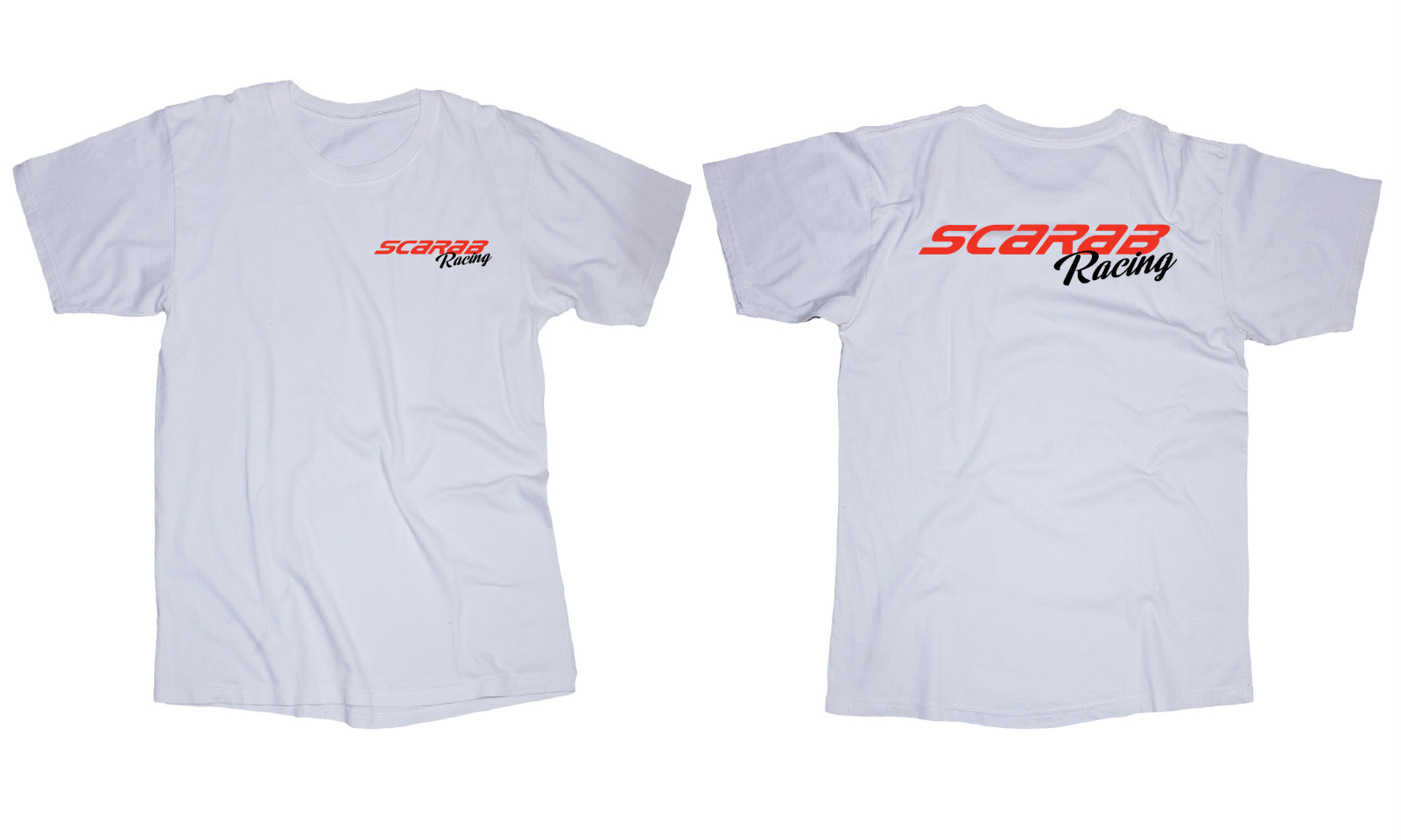 Scarab racing boat logo white t-shirt power boat Marina Florida Gulf Coast Speed