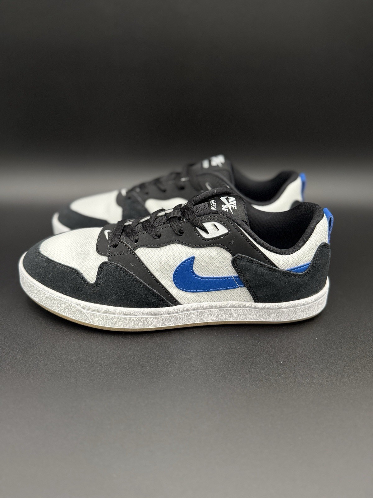 Nike SB Alleyoop White Team Royal Blue Black Mens Skate Sneakers CJ0882-104