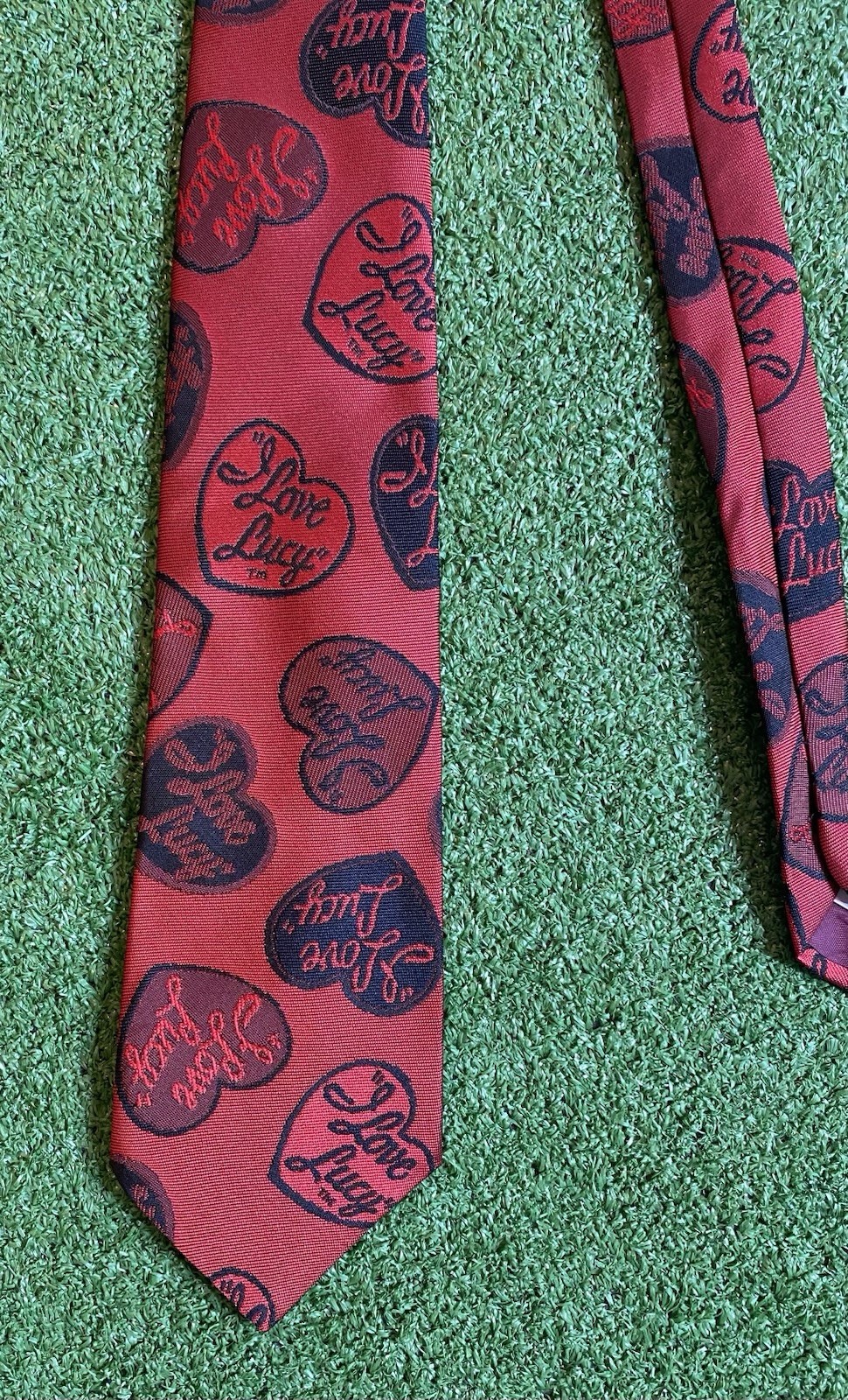 Vintage 90s I Love Lucy Mens Neck Tie All Over Print Ralph Marlin Lucille Ball