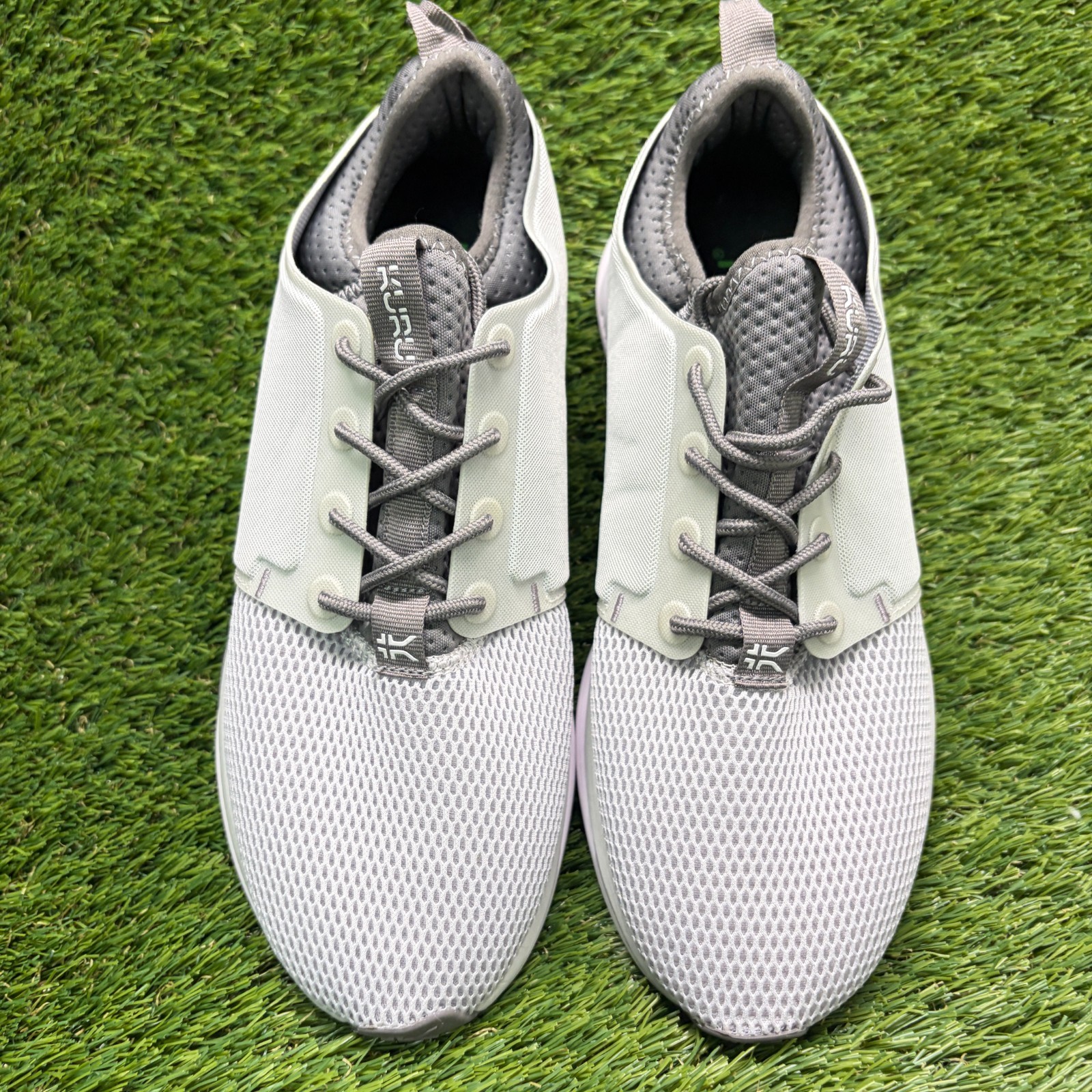 Kuru Atom Womens Size 9.5 Gray White Athletic Running Walking Shoes Sneakers