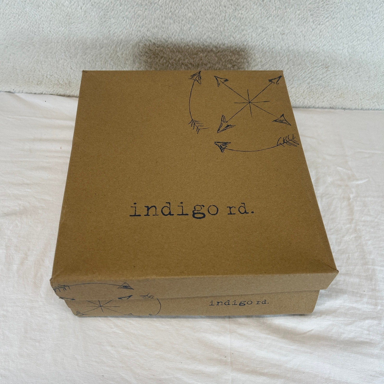 Indigo Rd Irpeele Womens Medium Brown Woven Open Toe Block Heel Sandals 11 New