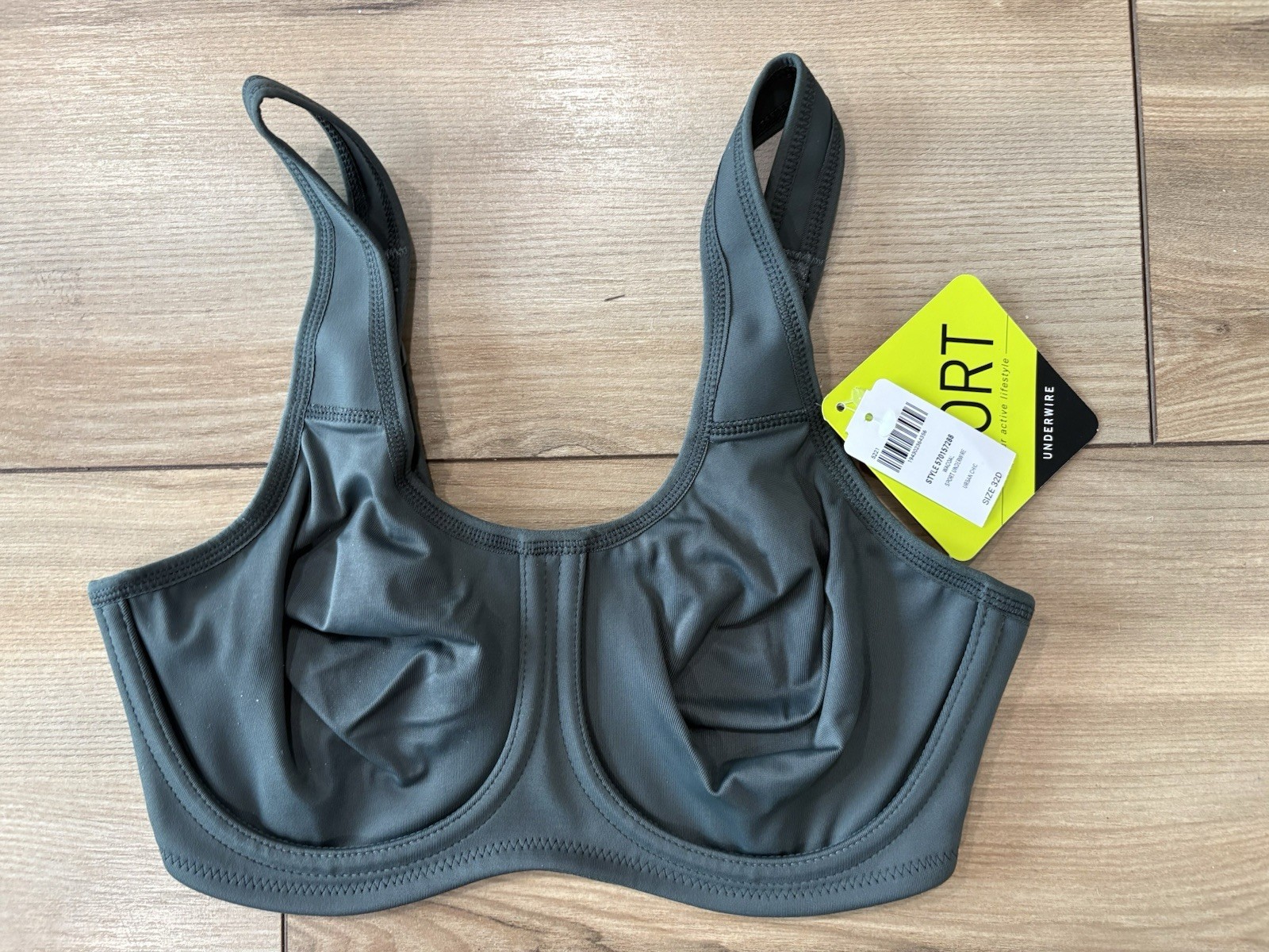 Wacoal Simone Sport Underwire Bra 32D Urban Chic New NWT