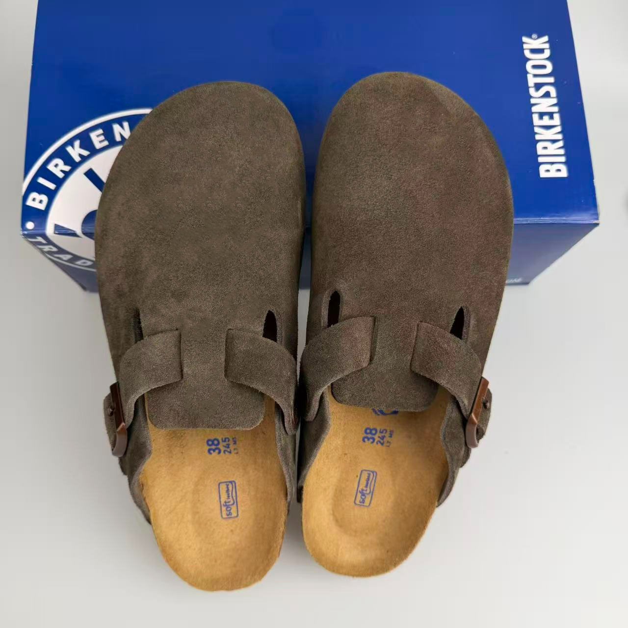NEW Birkenstock Boston Suede Leather Soft Footbed Unisex Shoes Select Sizes