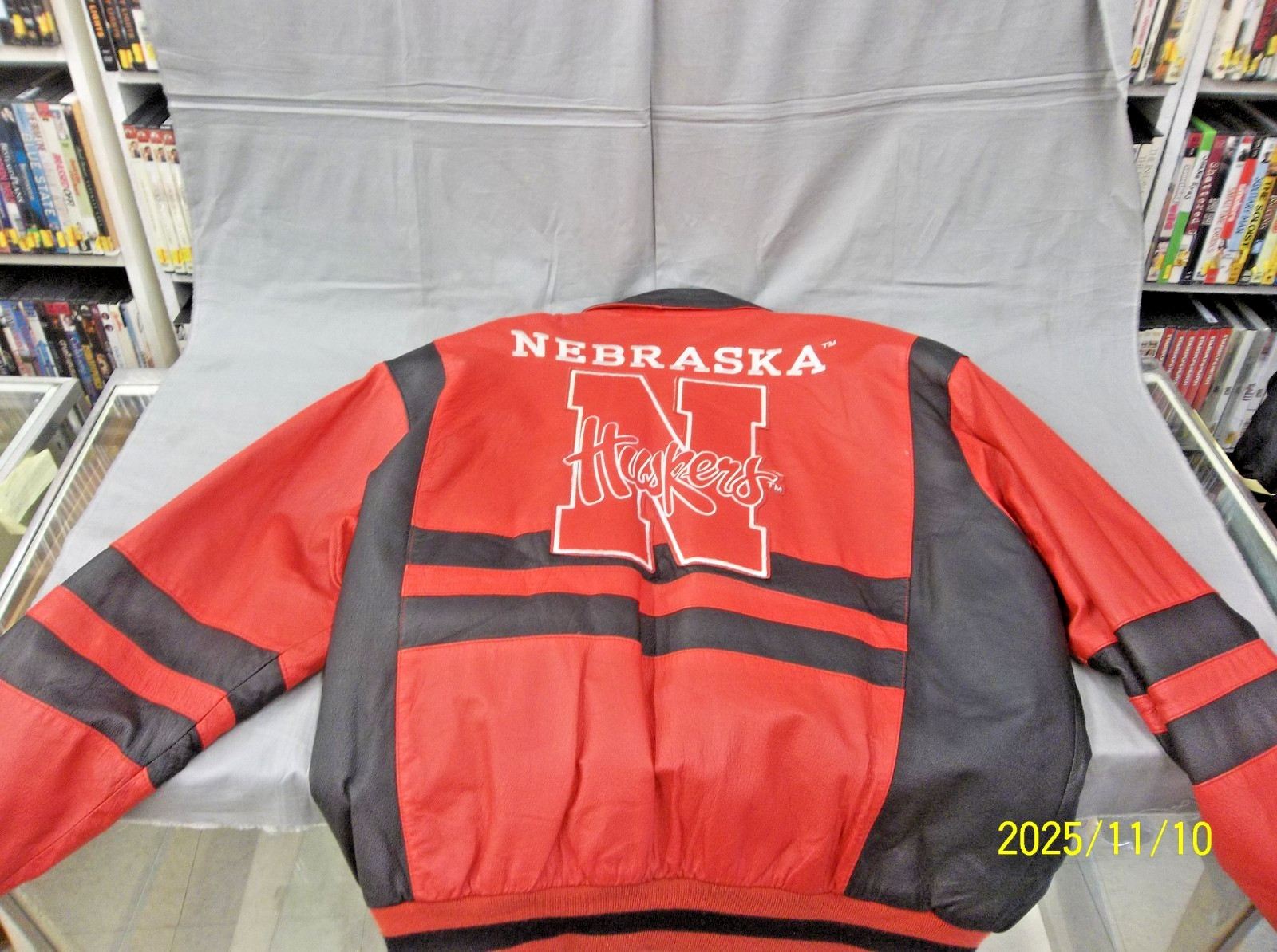 Nebraska huskers college phase leather jacket 2 XLT