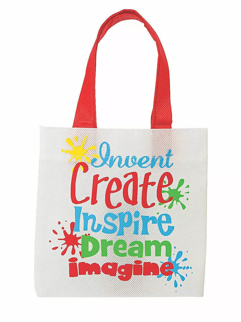 Mini Little Artist Tote Bags PARTY Accessories 12 PCS FOR BIRTHDAYS AND PARTIES
