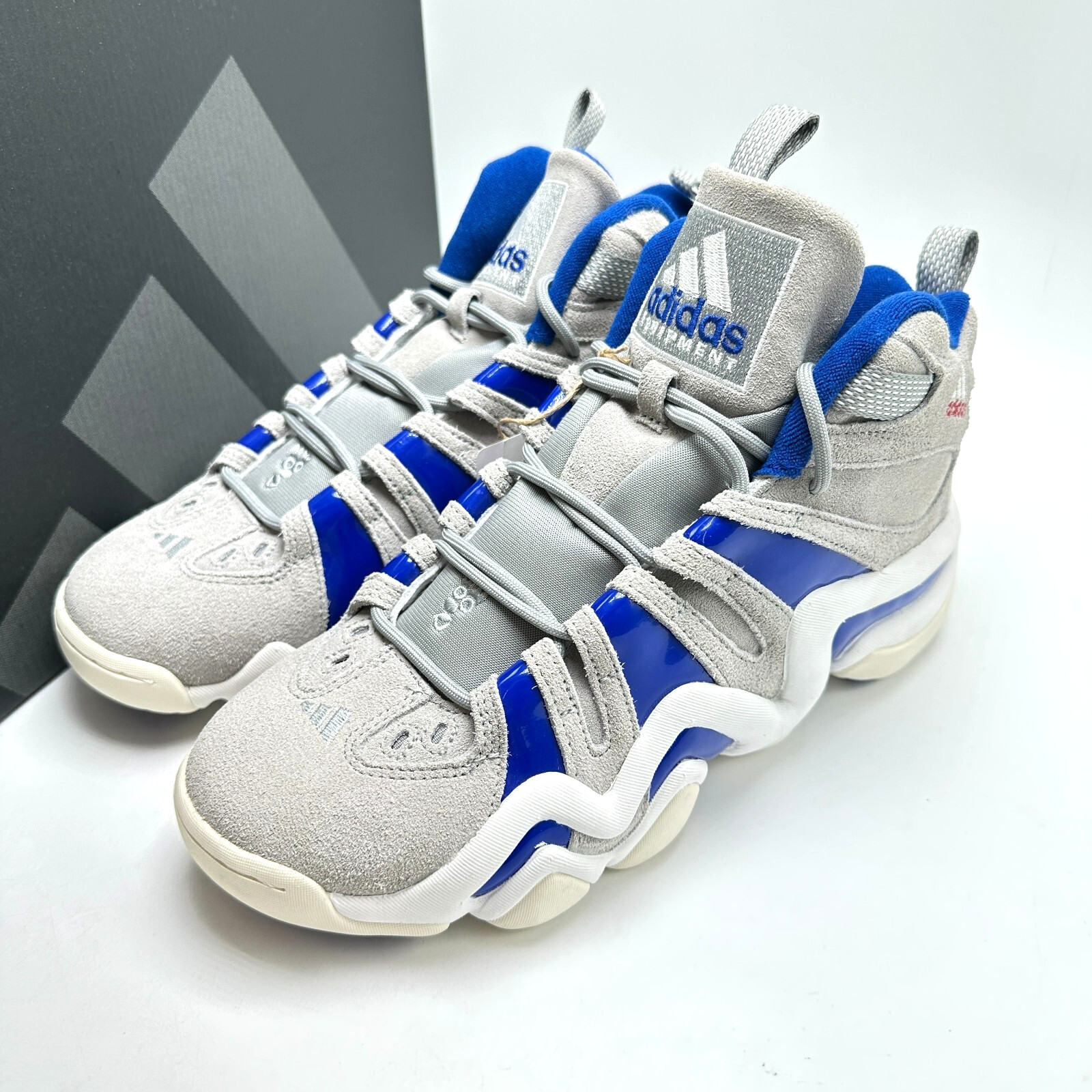ADIDAS Originals Crazy 8 Grey Royal Blue IG3737 Men’s sz 9-12