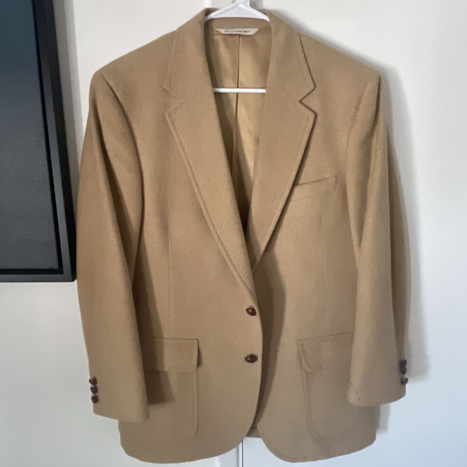 Vintage Baskin 100% Camel Hair Men’s Sport Jacket Size 38R Union Made USA