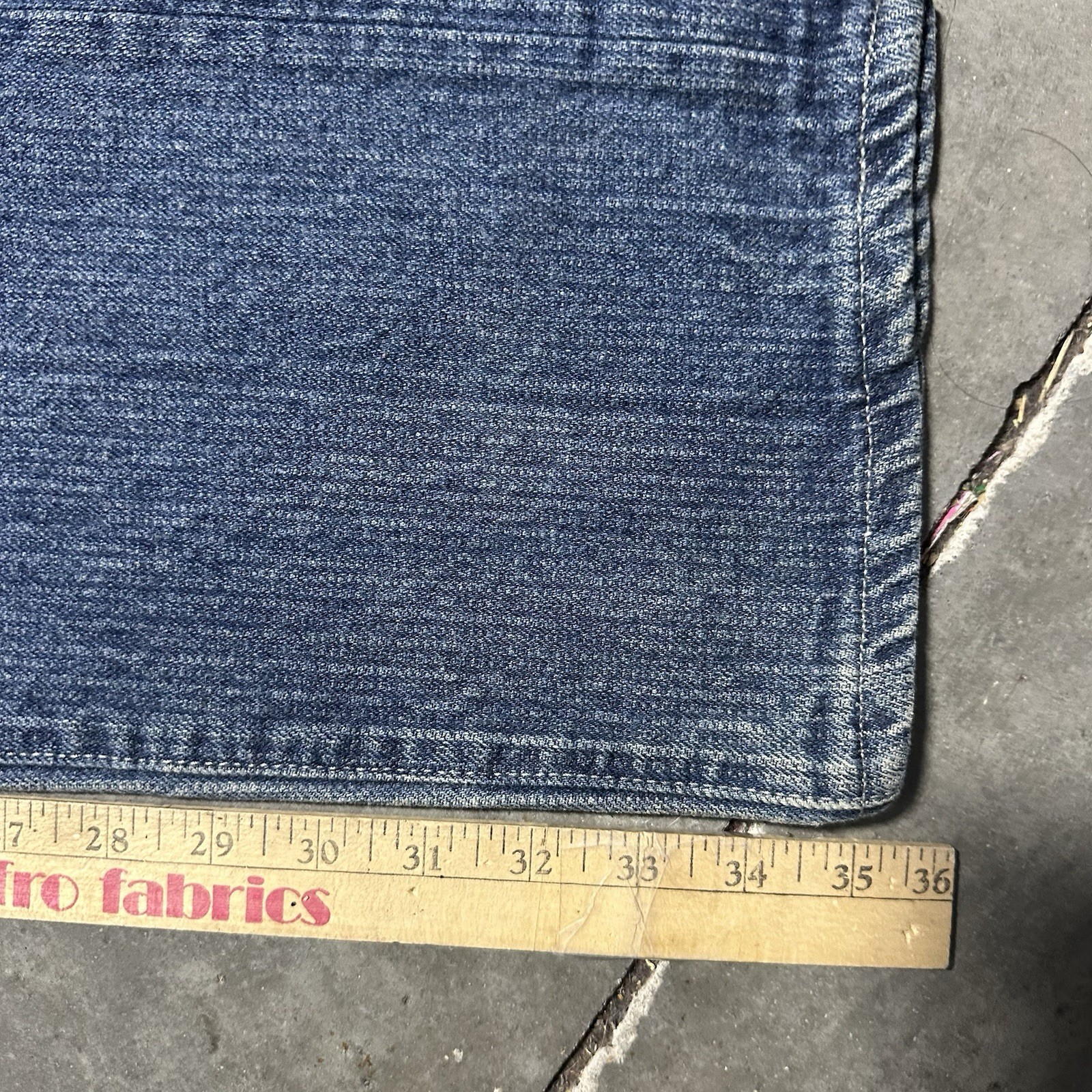 Vintage 80’s Levi’s 501 29×35 Wabash Pinstripe Blue Jeans Button Fly Made USA