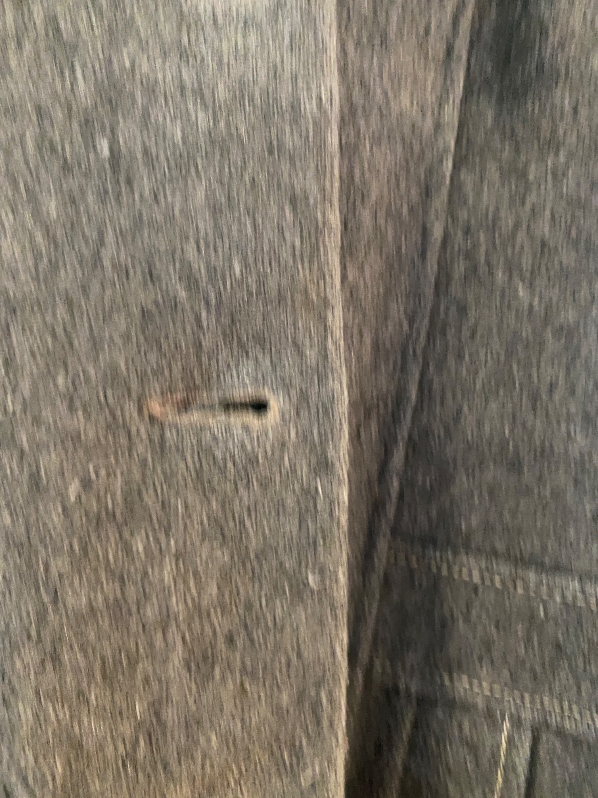 Antique Vintage 40’s Era Grey Wool Peacoat Collar Pockets