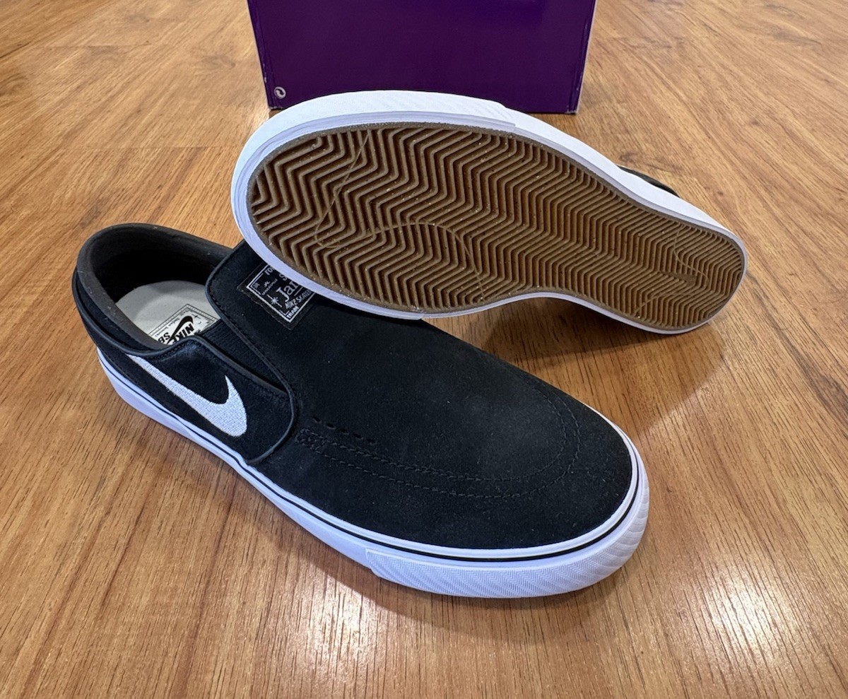 NEW Nike SB Zoom Janoski+ Slip ‘Summit White Black’ FN5893-001 Men Size 9