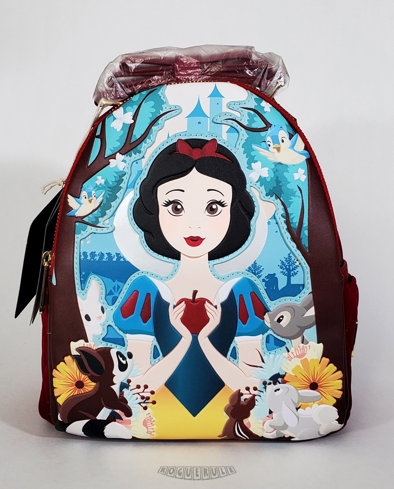 🚦Loungefly Disney Snow White And The Seven Dwarfs Velvet Mini Backpack – New!