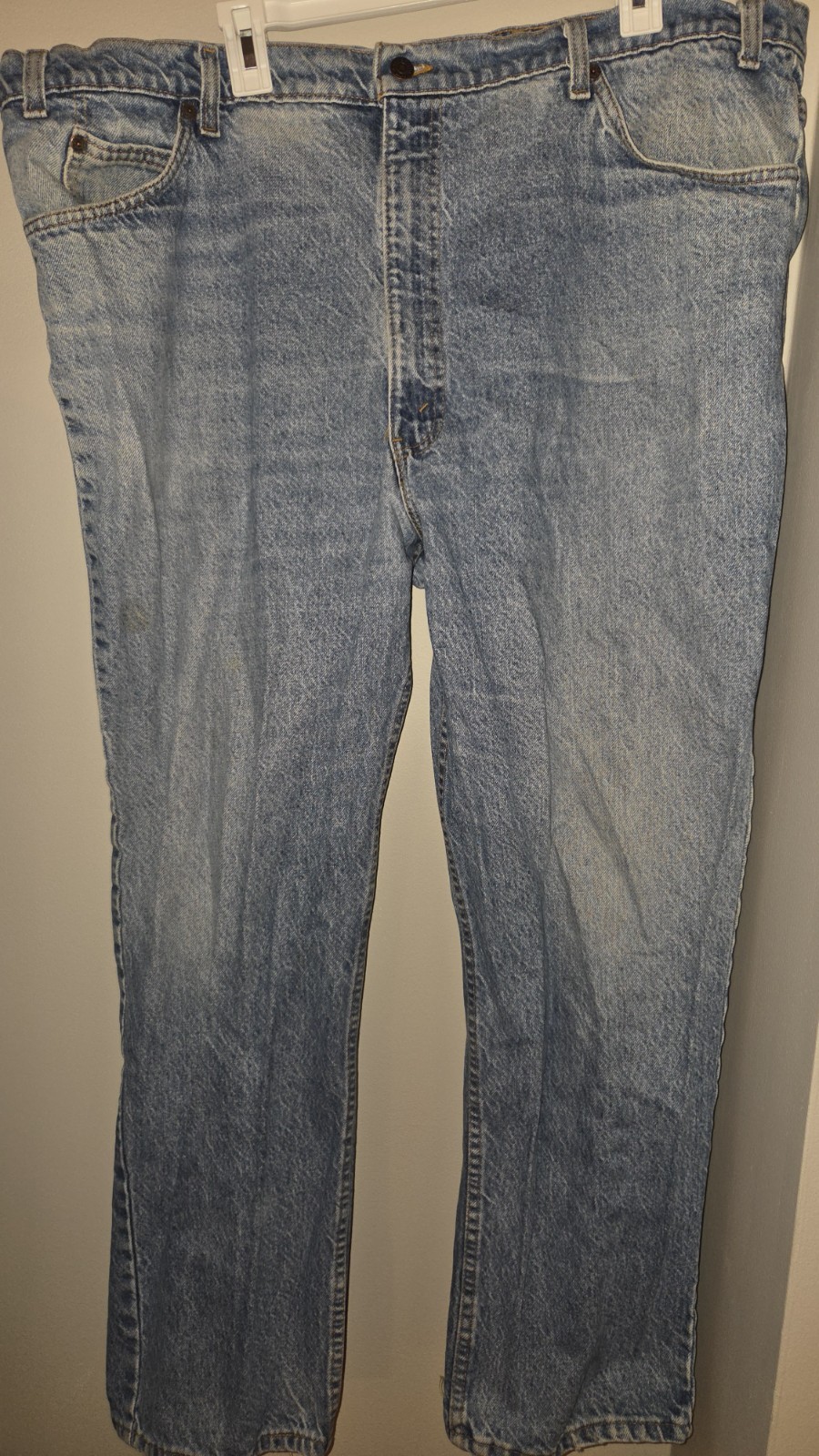 Vintage 1991 Levi’s 540 Leather Tab Relaxed Straight Jeans Made in USA 46×30 90s