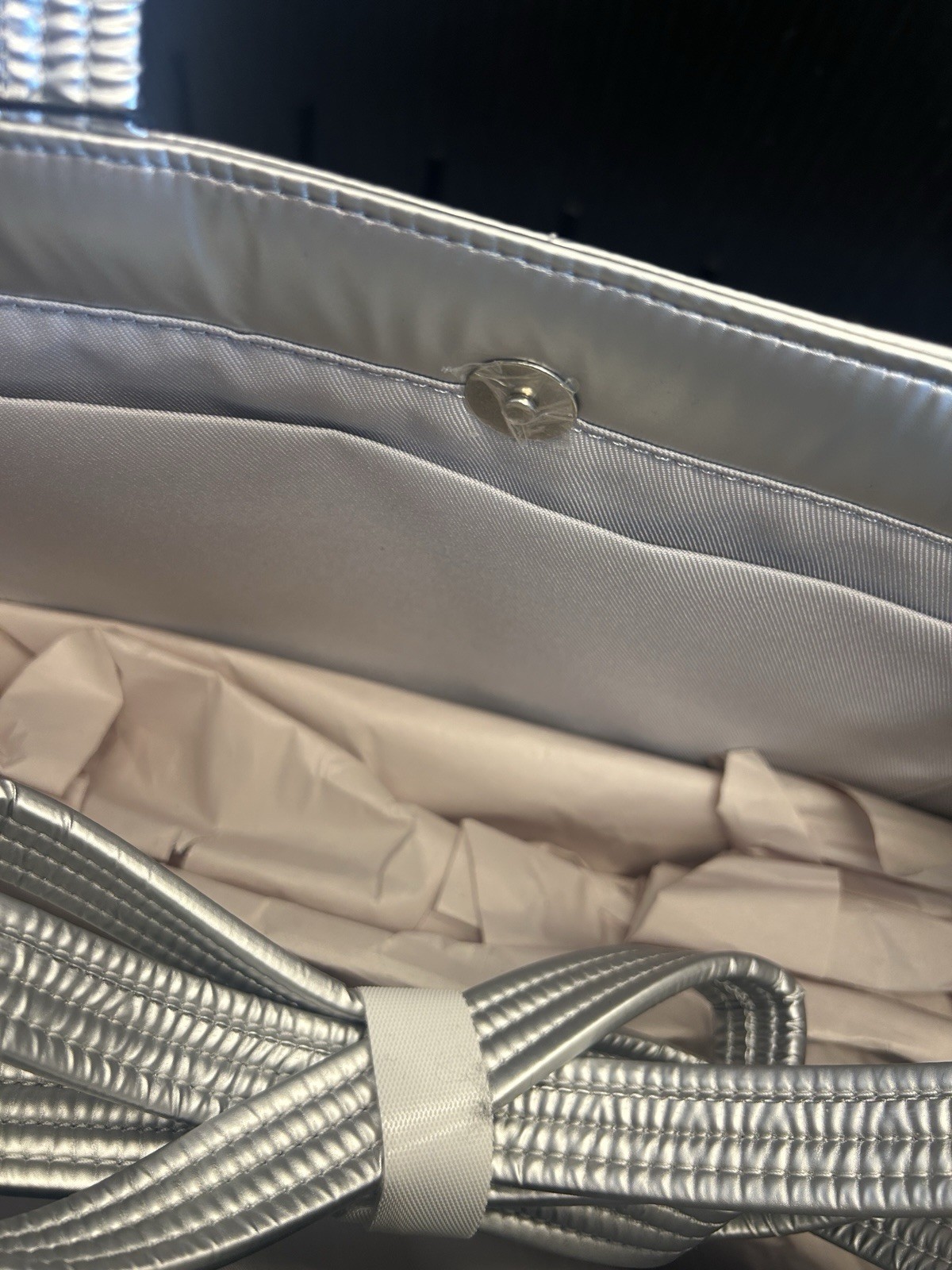 Telfar X Moose Knuckles Silver Shopper Tote Padded New with Tags