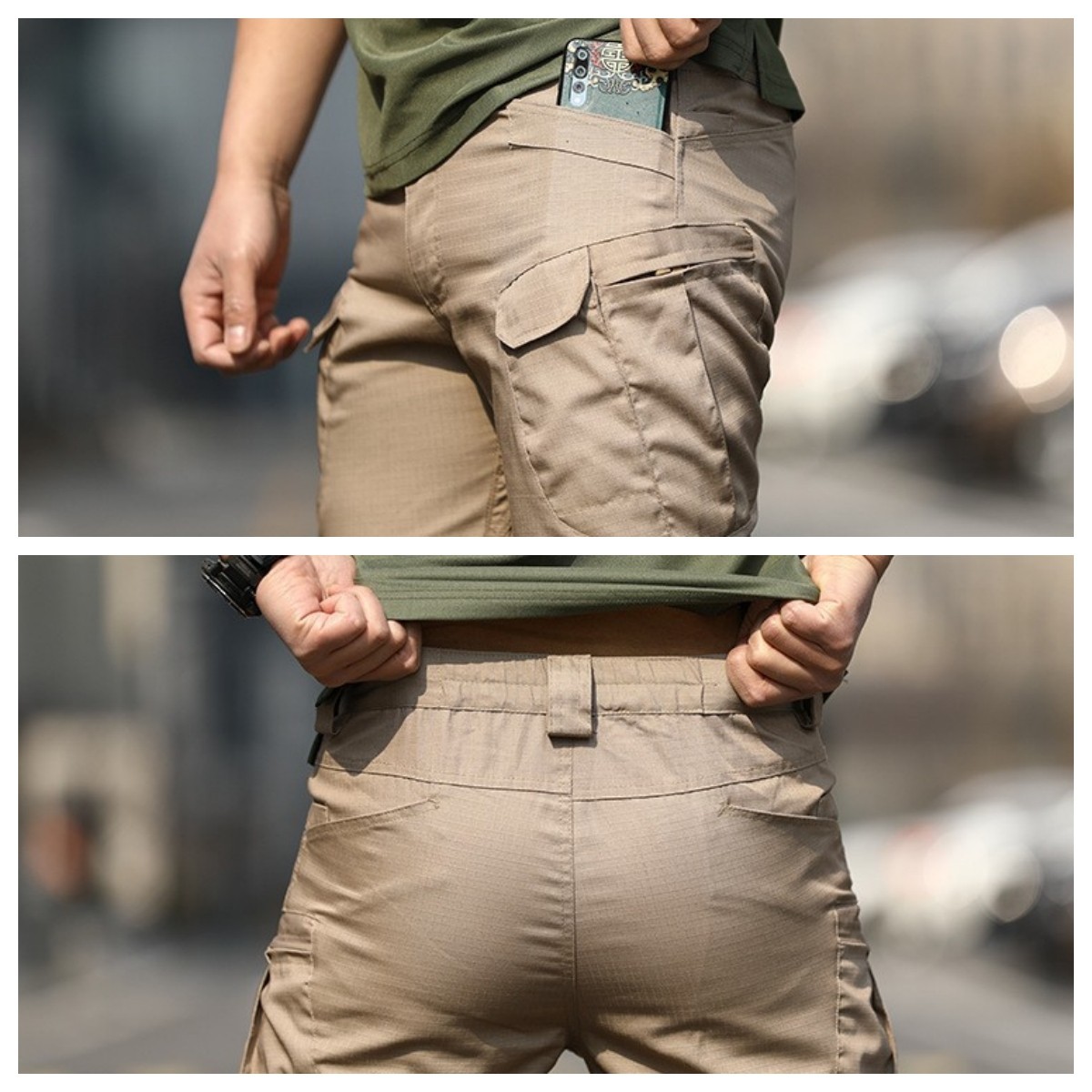 Tactical Cargo Pants Mens Work Pants Combat Outdoor Waterproof Hiking Trousers
