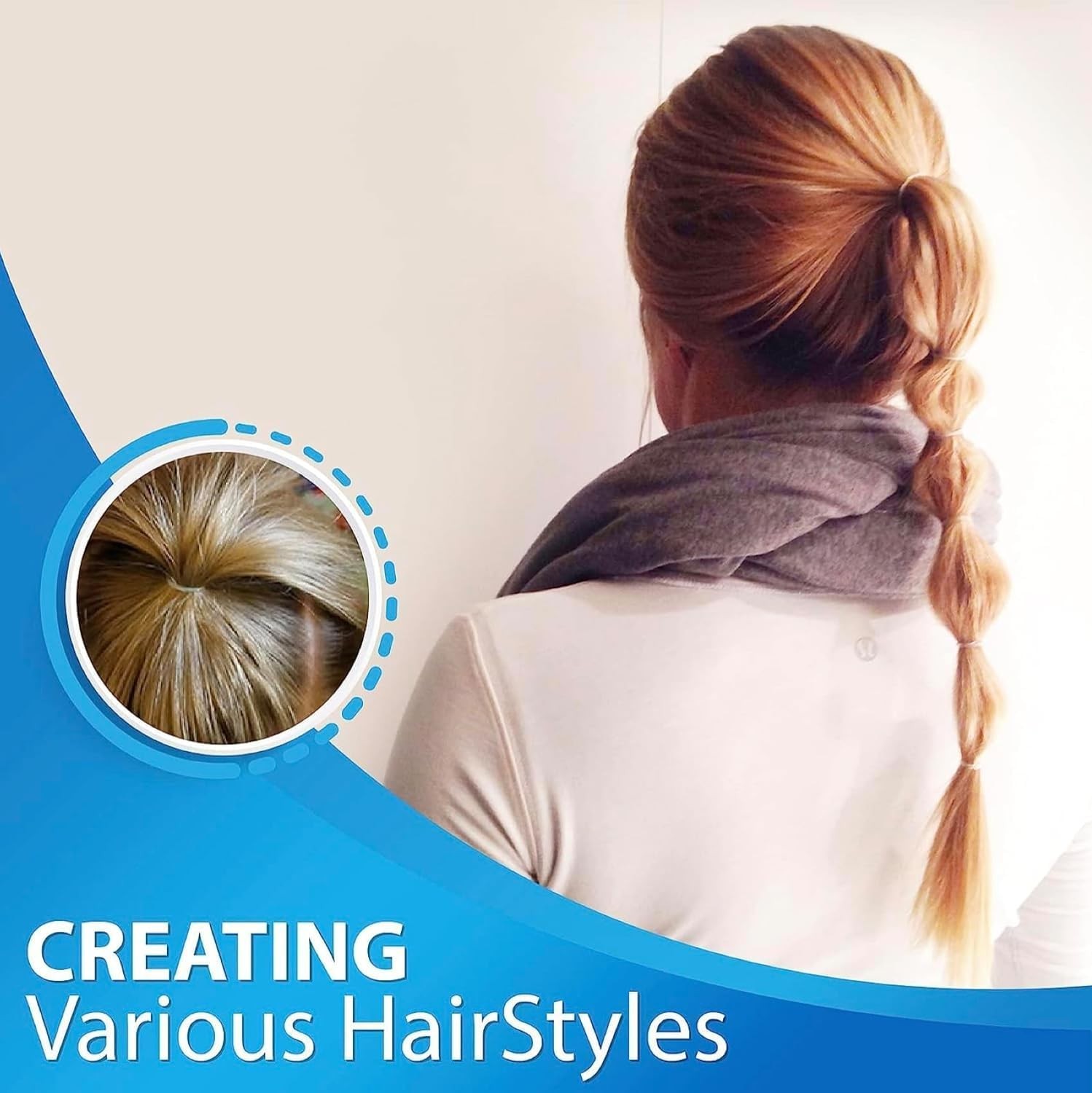 100x Clear Hair Elastics, Clear Rubber Bands For Hair Ties For Thin Hair, Mini,